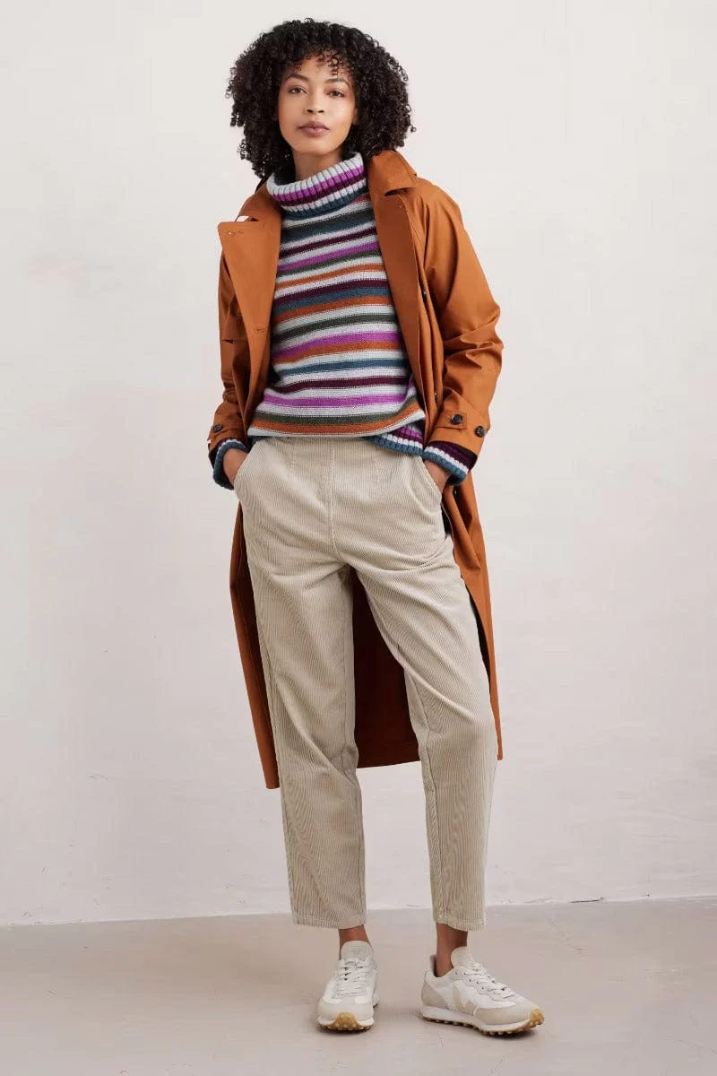 Braque Stripe Wool Jumper - Wool Interplay Wild Orchid - Image 4