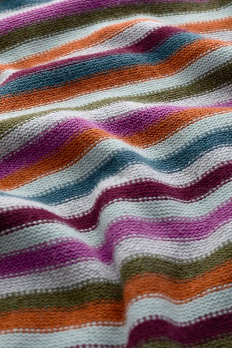 Braque Stripe Wool Jumper - Wool Interplay Wild Orchid - Image 5