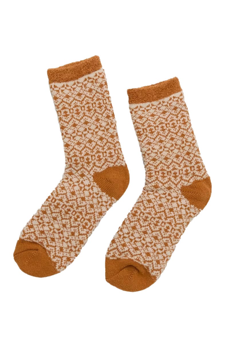Cabin Socks - Frost Point Chanterelle Aran