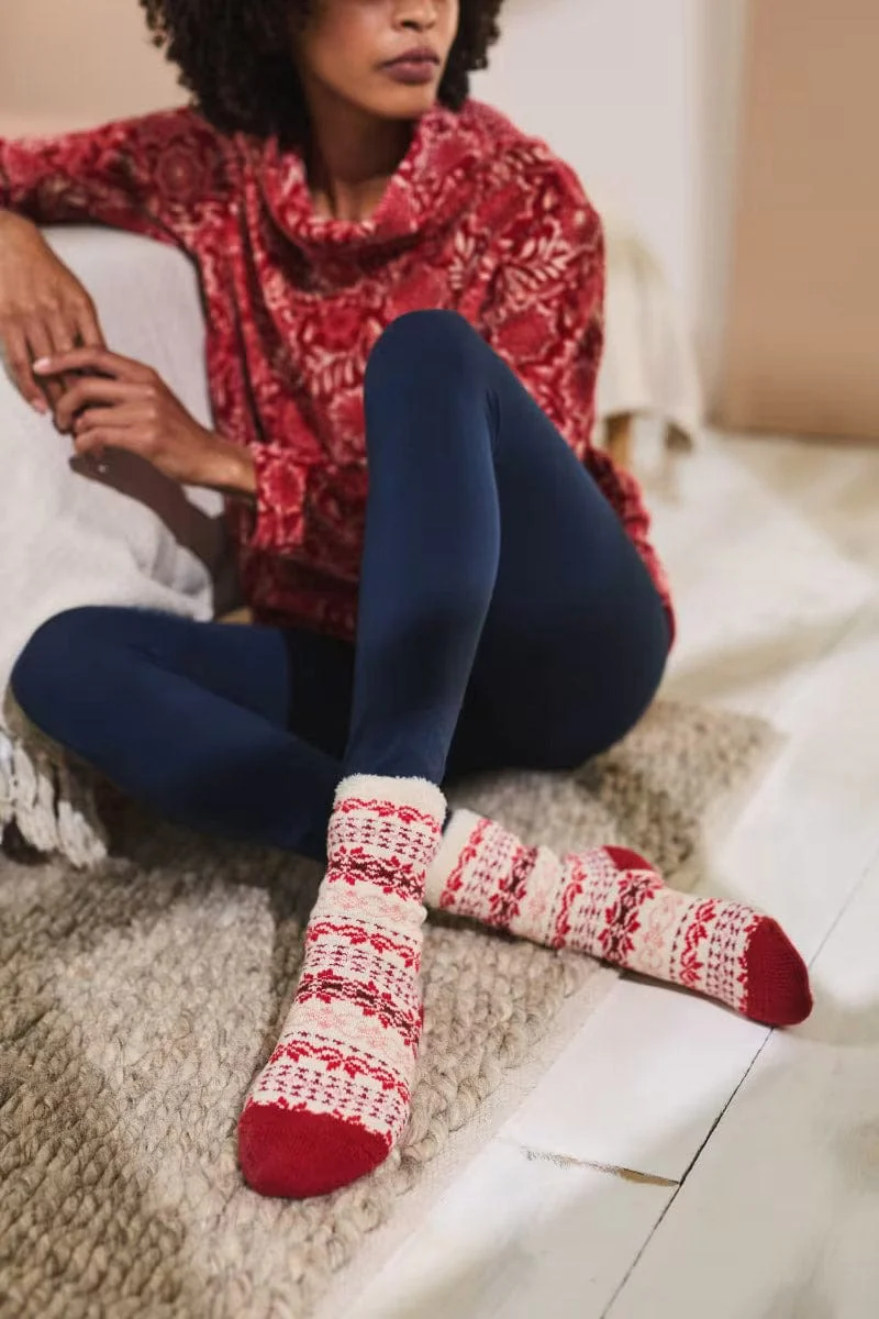 Cabin Socks - Ripe Berry Dahlia - Image 2