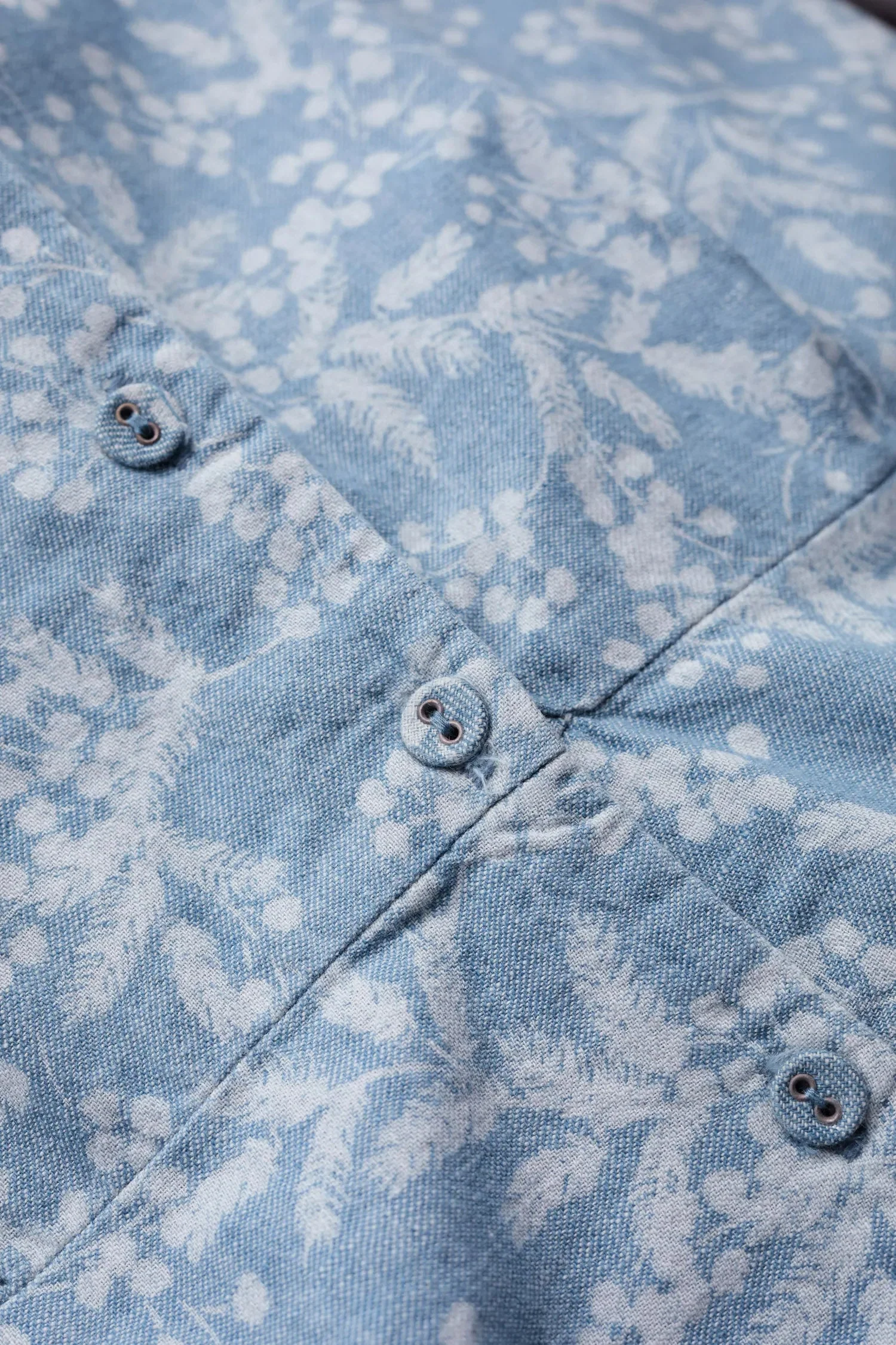 Carved Wood Dress - Mimosa Indigo - Image 4
