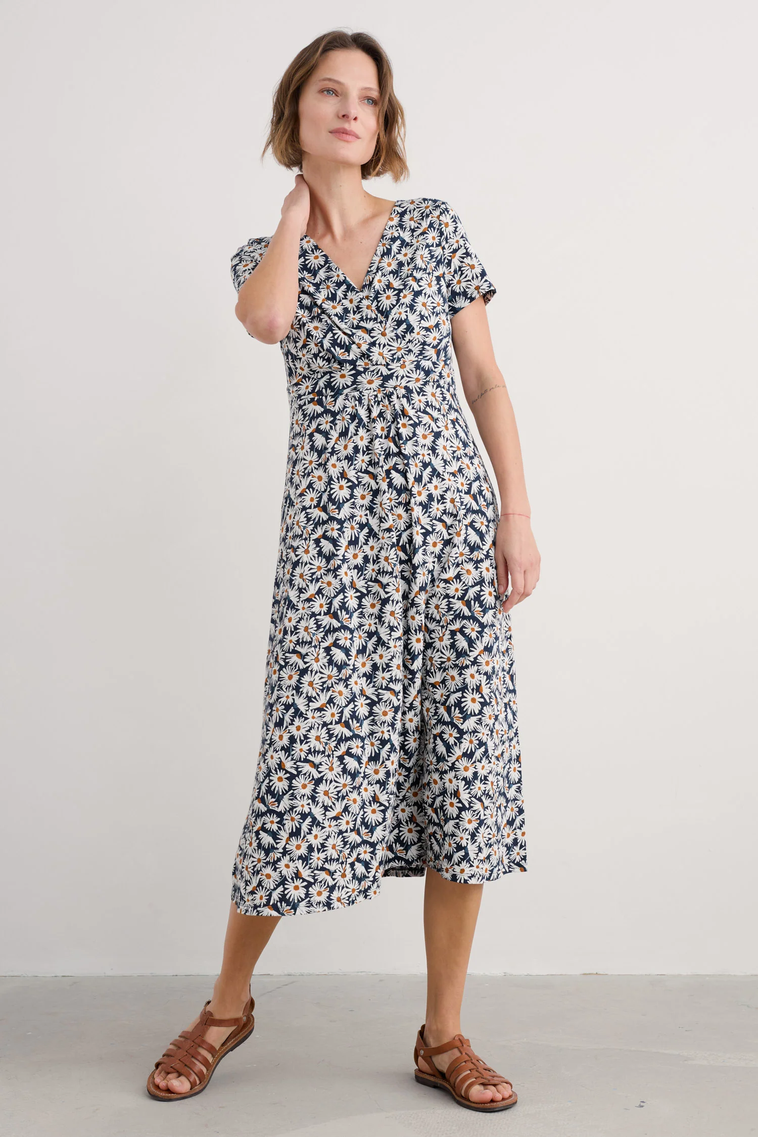 Chapelle Dress - Scatter Daisy Maritime - Image 5