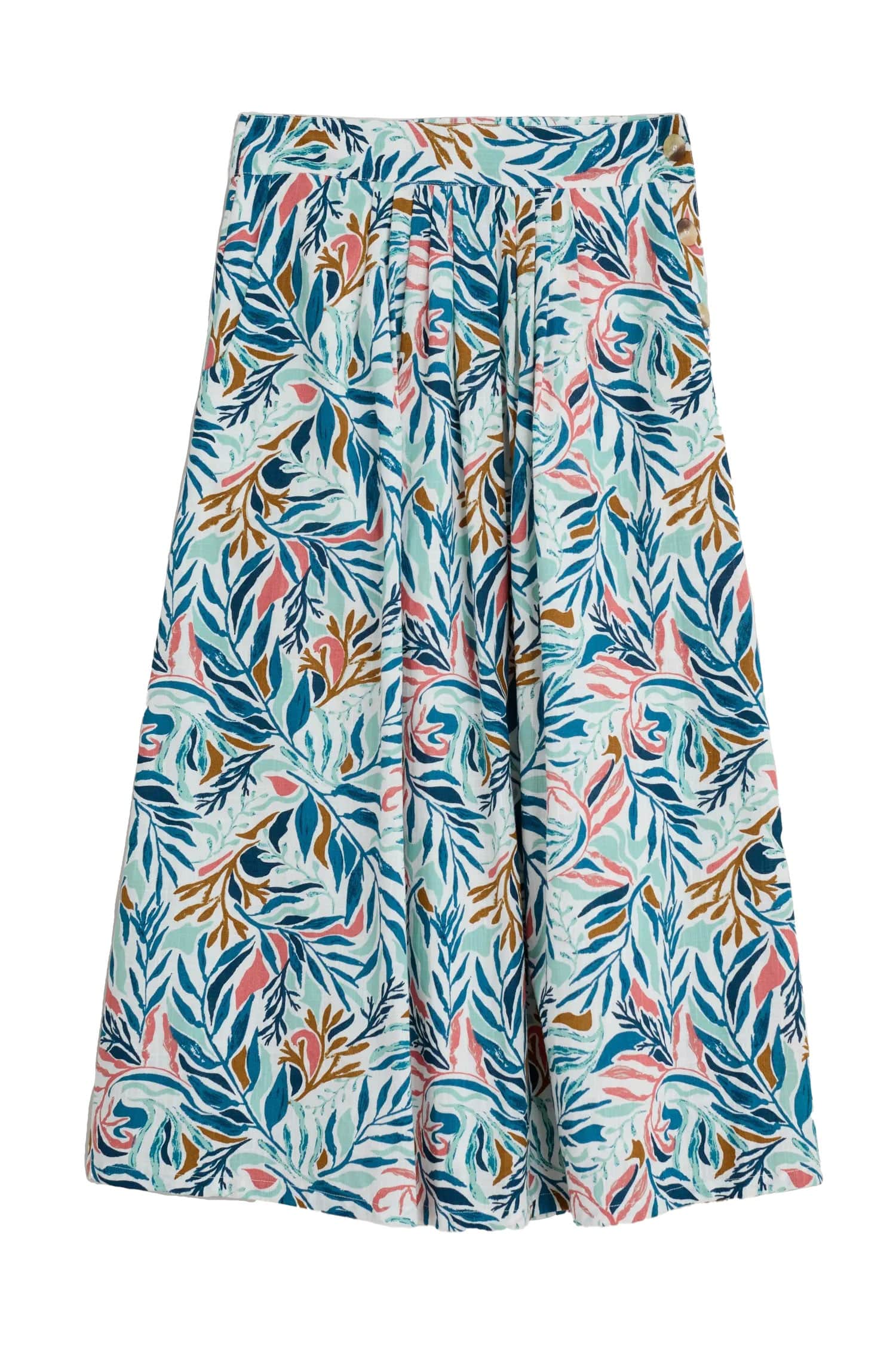 Cliff Road Midi Skirt - Kelp Forest Chalk