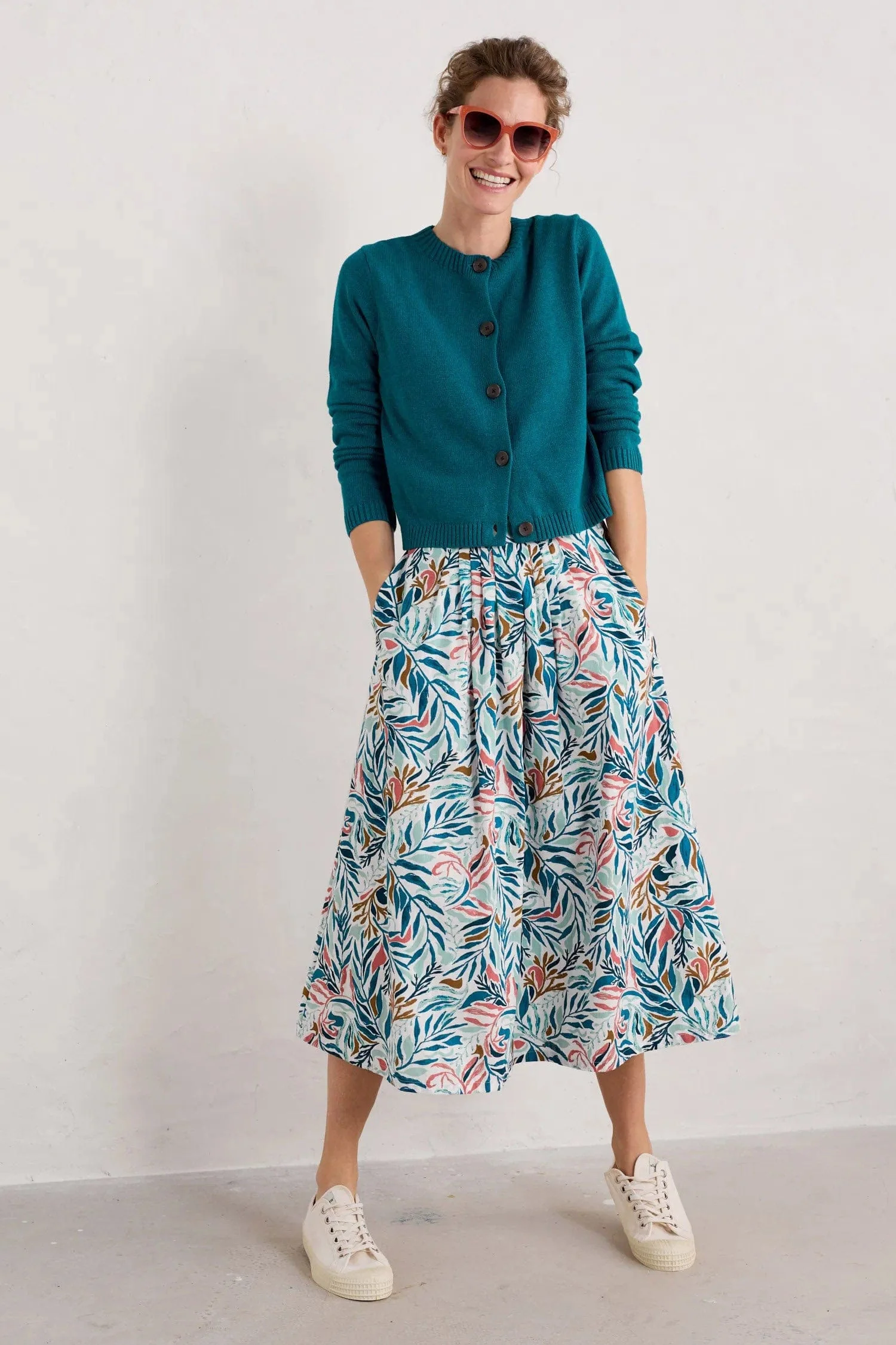 Cliff Road Midi Skirt - Kelp Forest Chalk - Image 3