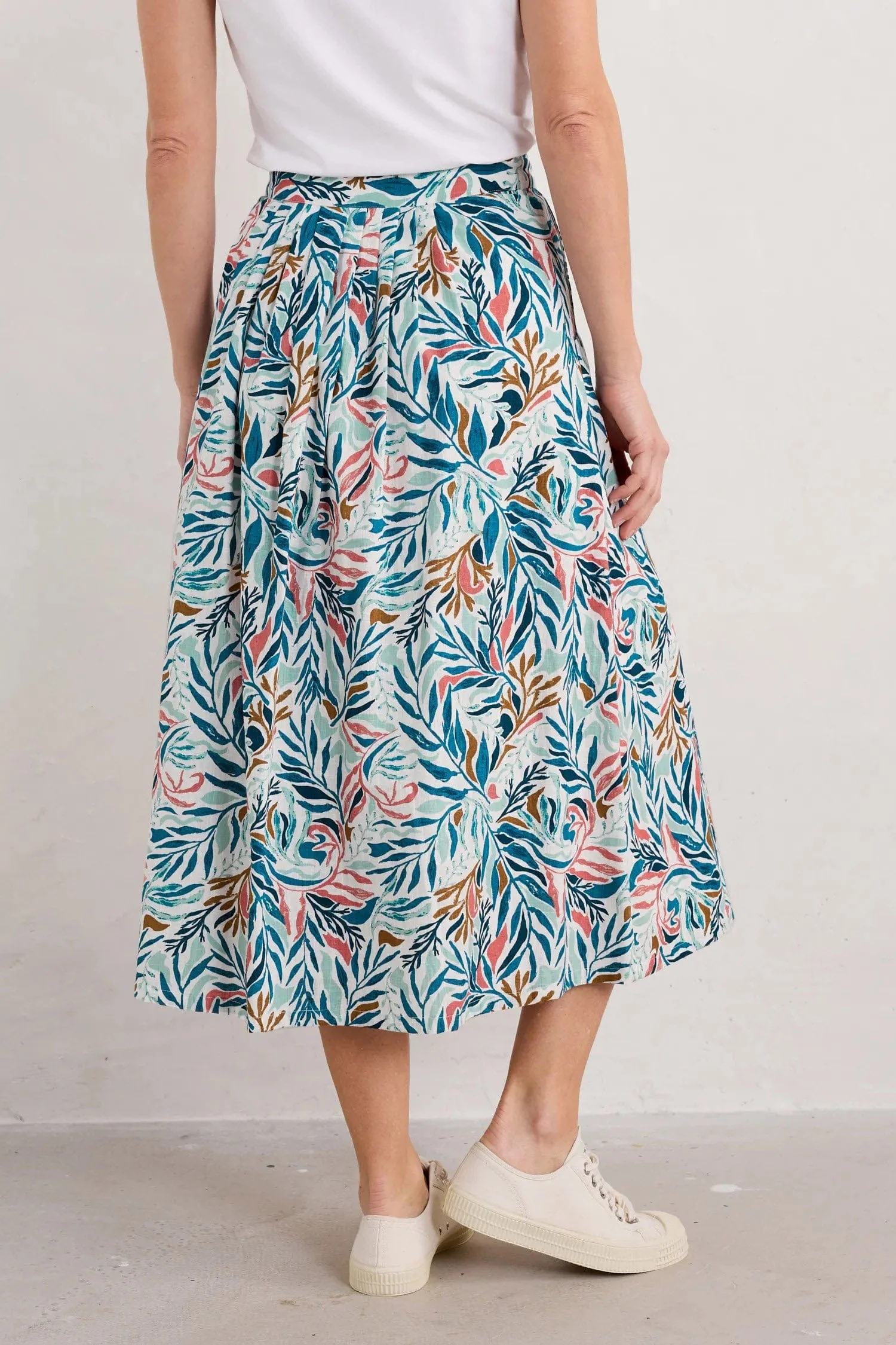 Cliff Road Midi Skirt - Kelp Forest Chalk - Image 4