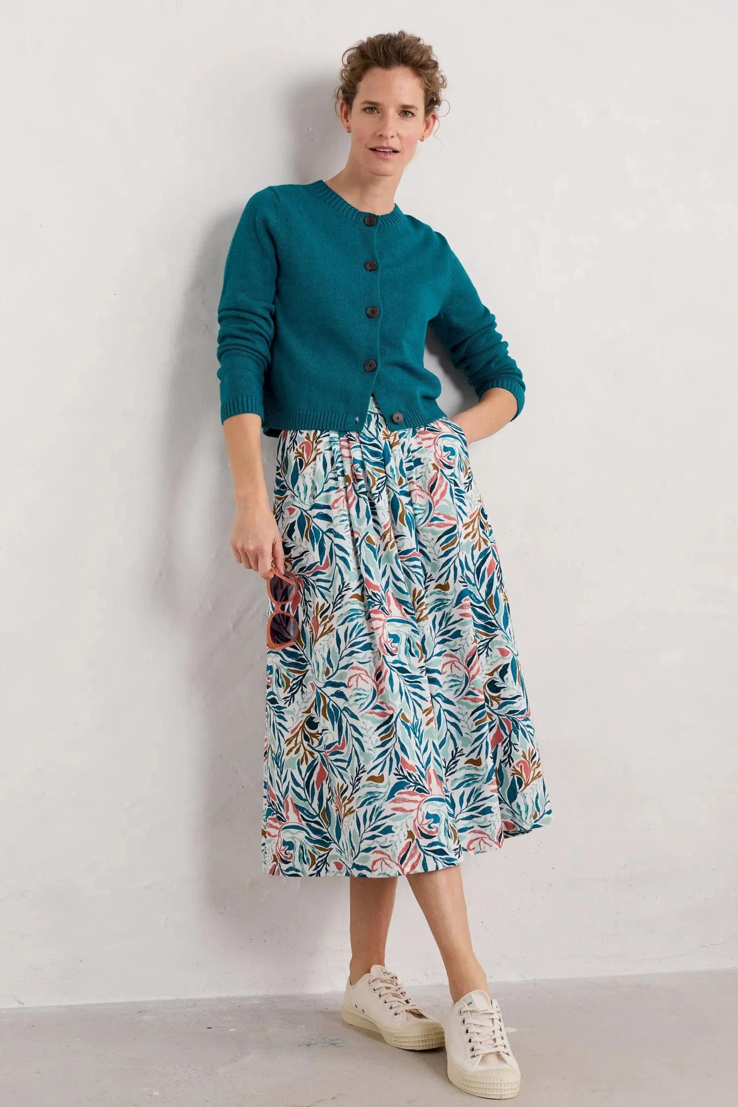 Cliff Road Midi Skirt - Kelp Forest Chalk - Image 5