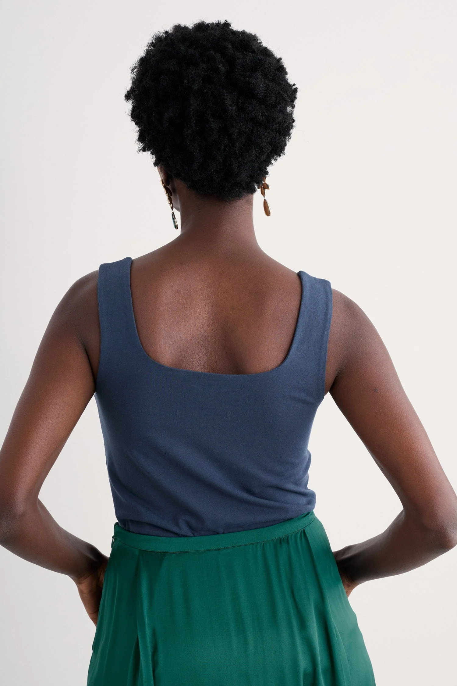 Cloud Pass Organic Cotton Jersey Vest - Maritime - Image 3