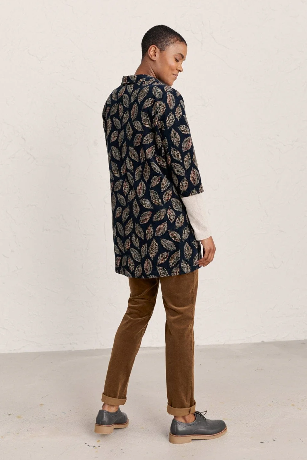 Cobland Tunic - Ripple Leaves Dark Night - Image 3