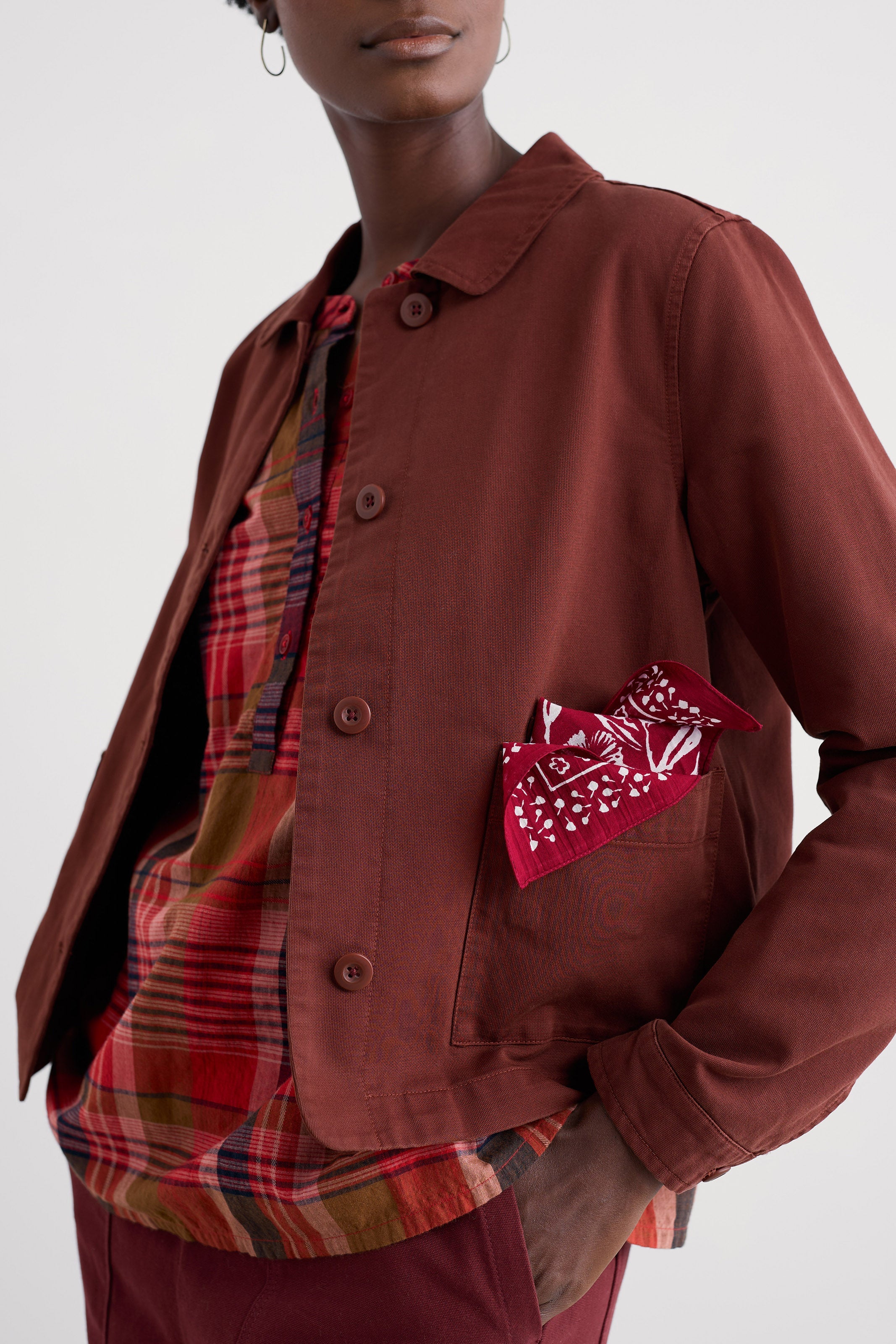 Coombe Lane Cotton Jacket - Oakwood - Image 4