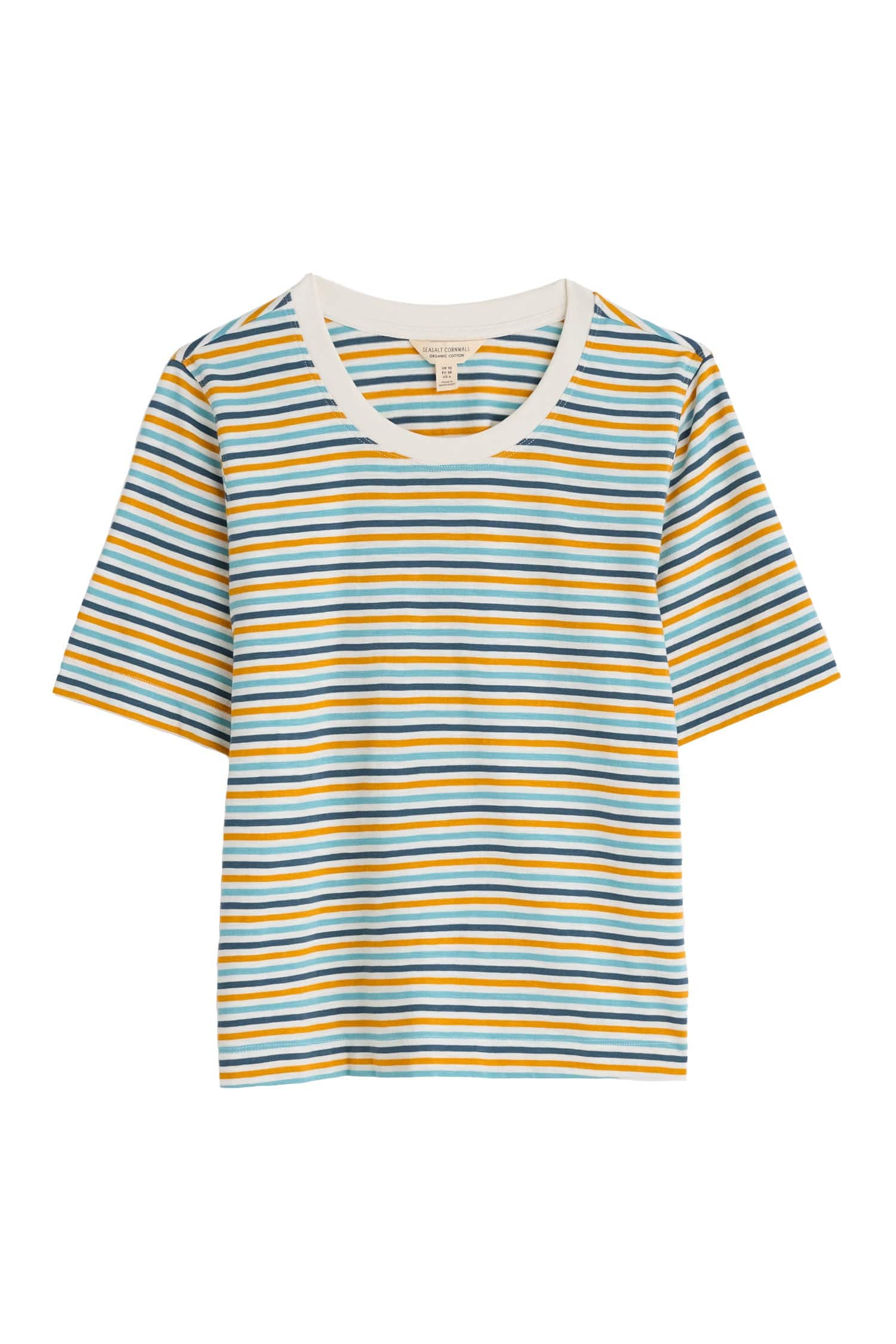 Copseland Striped T-Shirt - Pellitras Turmeric