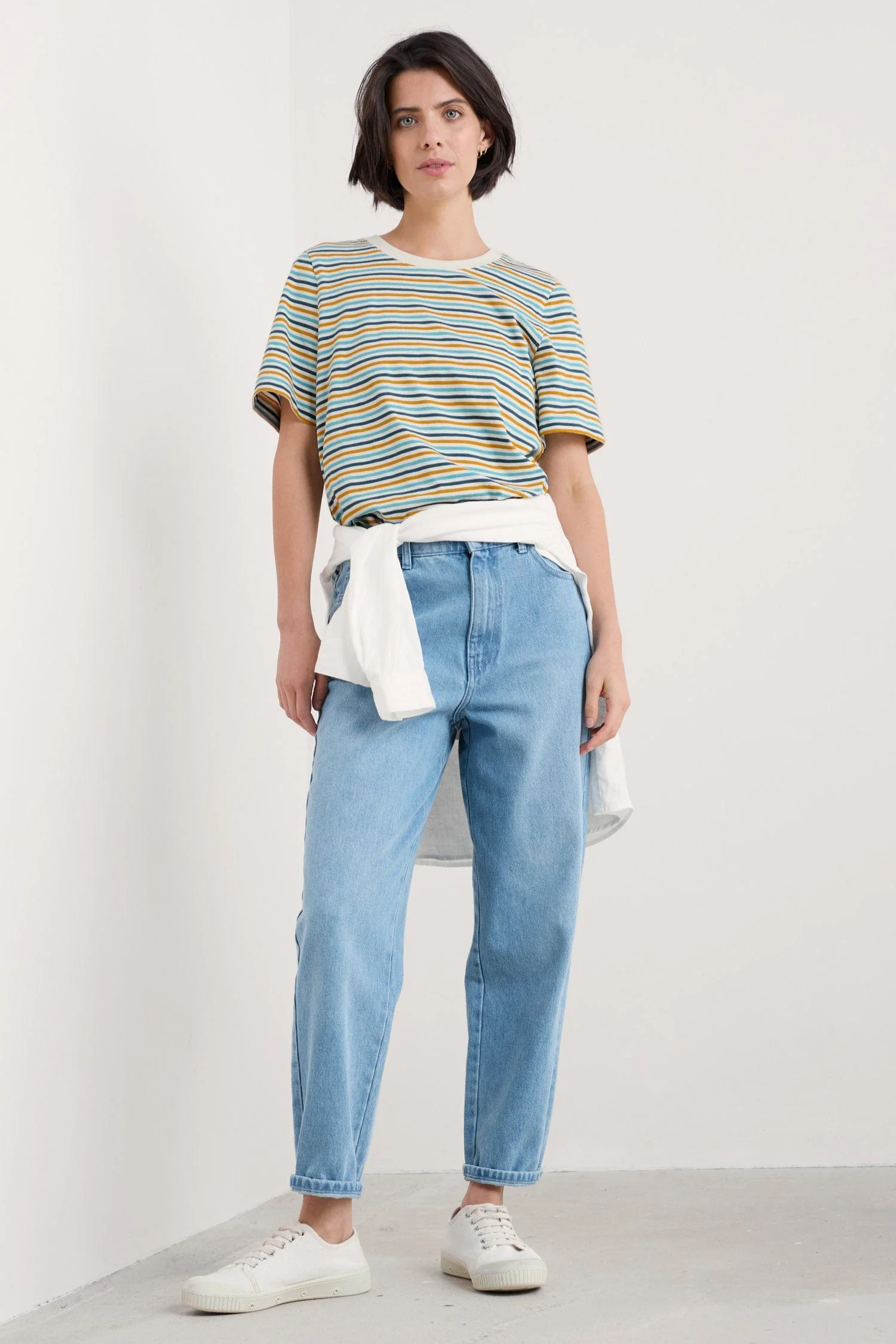 Copseland Striped T-Shirt - Pellitras Turmeric - Image 6