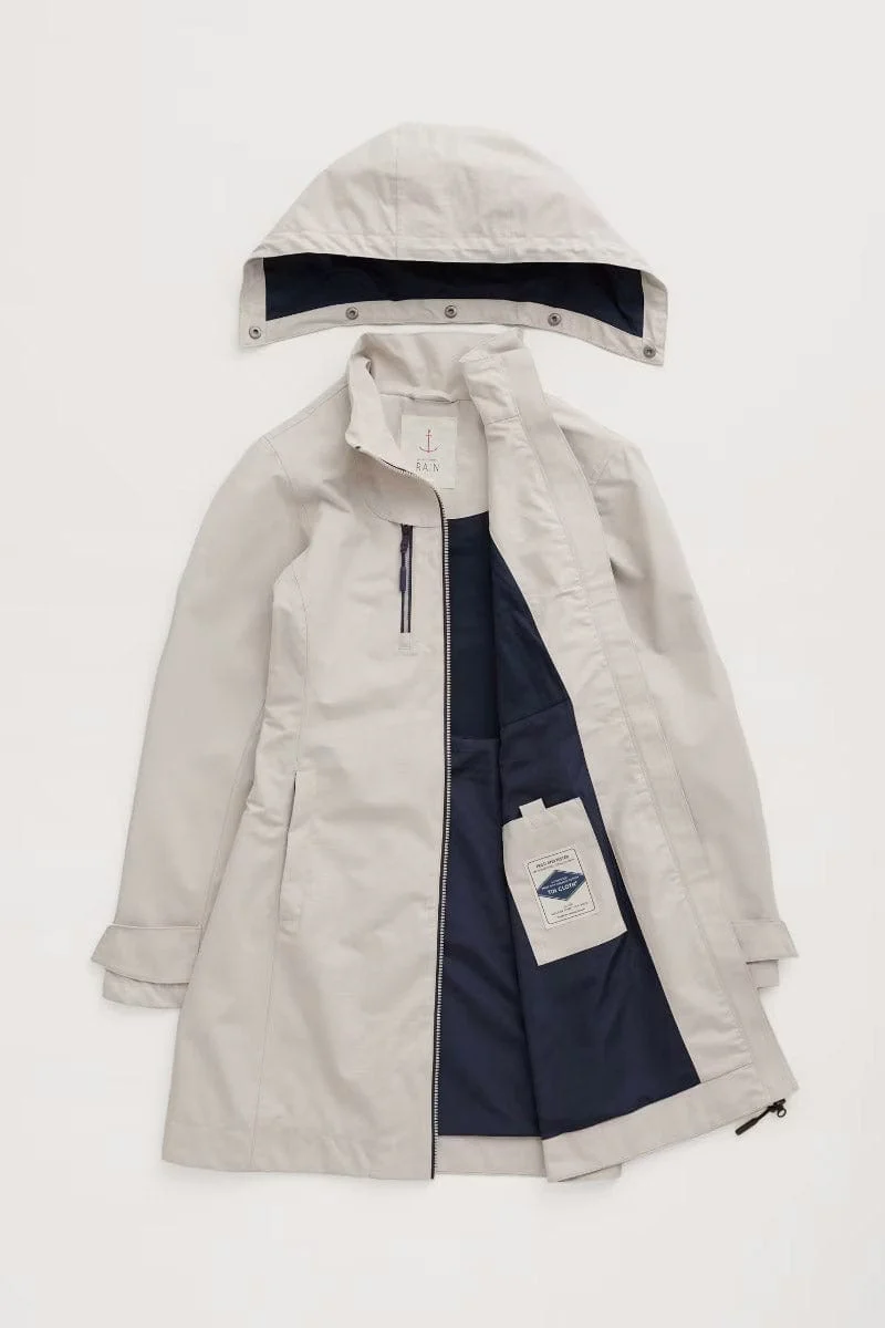 Coverack Coat Waterproof - Driftwood - Image 6