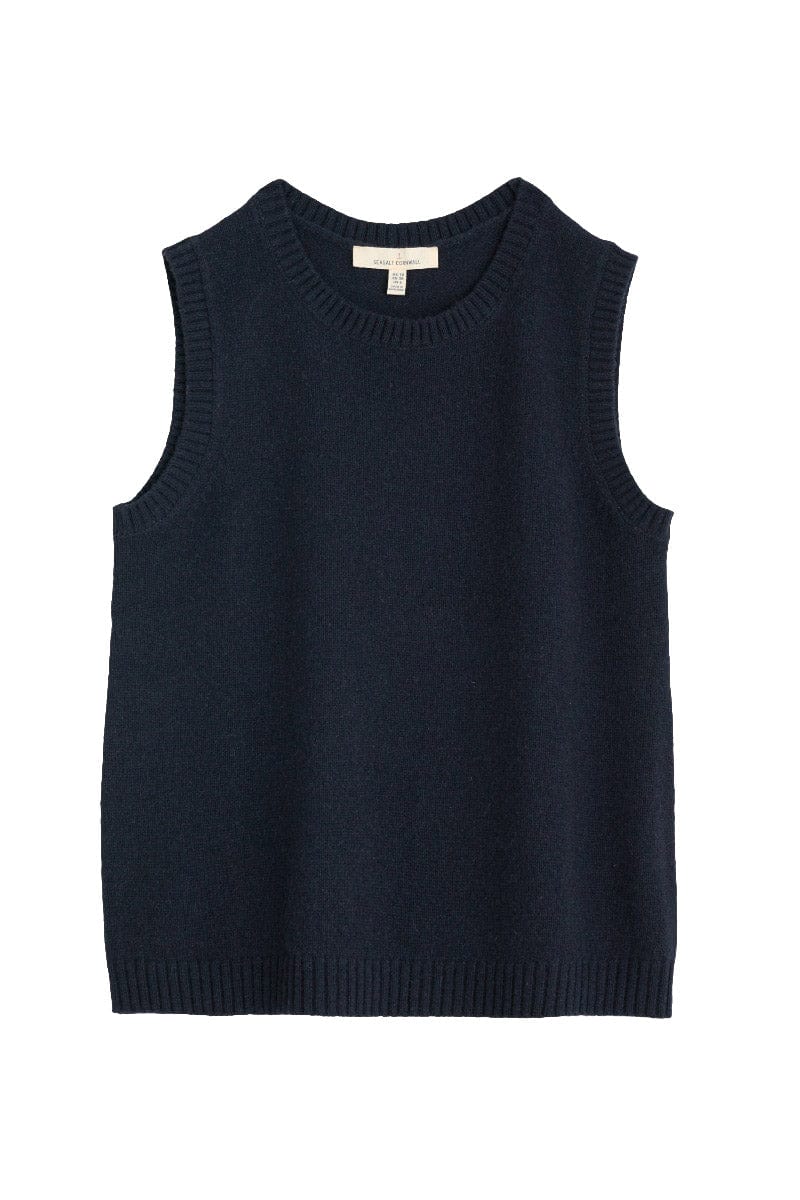 East View Knitted Sleeveless Jumper - Maritime