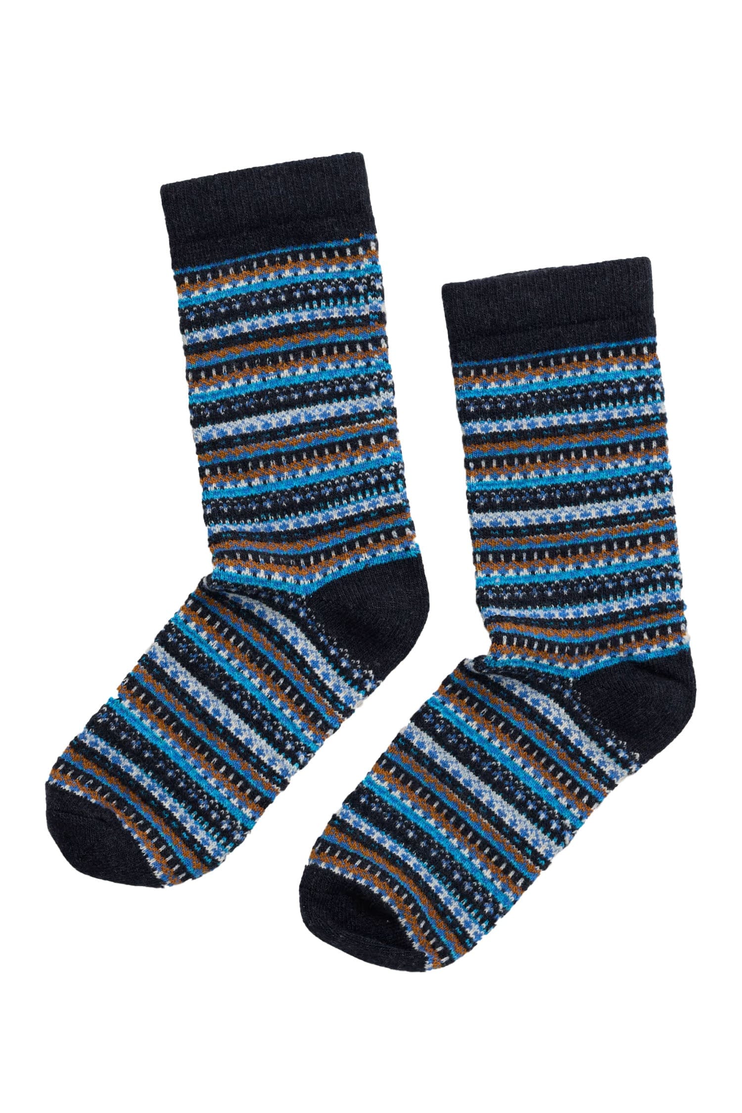 Fair Isle Socks - Sea Glass Shallows Mix