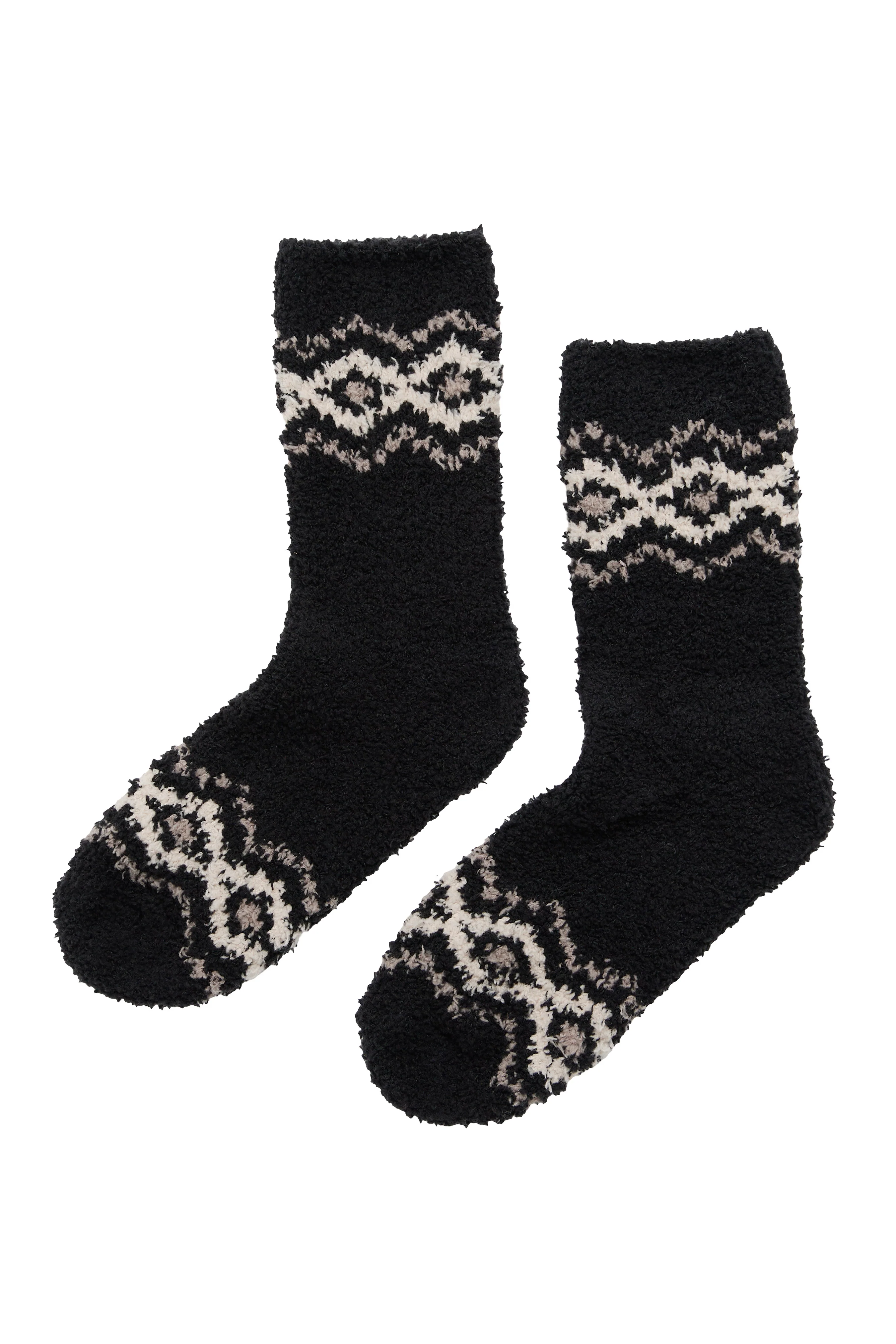 Fluffies Socks Short - Poet's Onyx