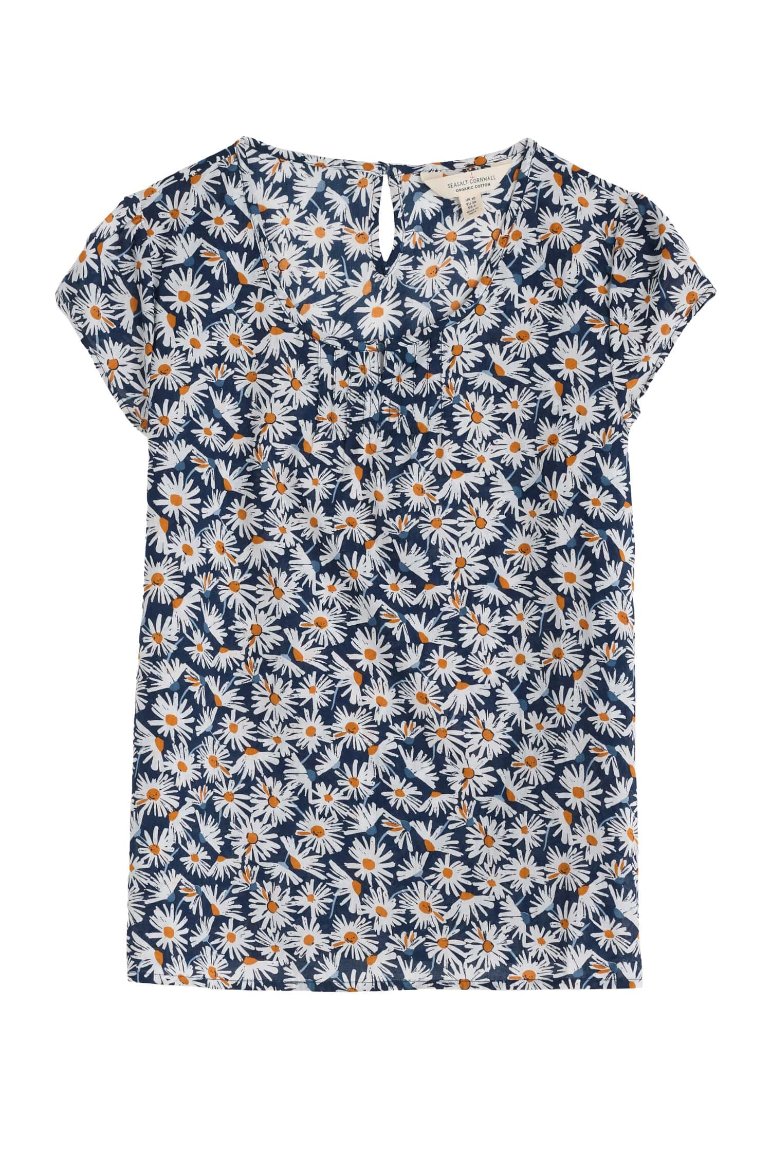 Garden Gate Top - Scatter Daisy Maritime