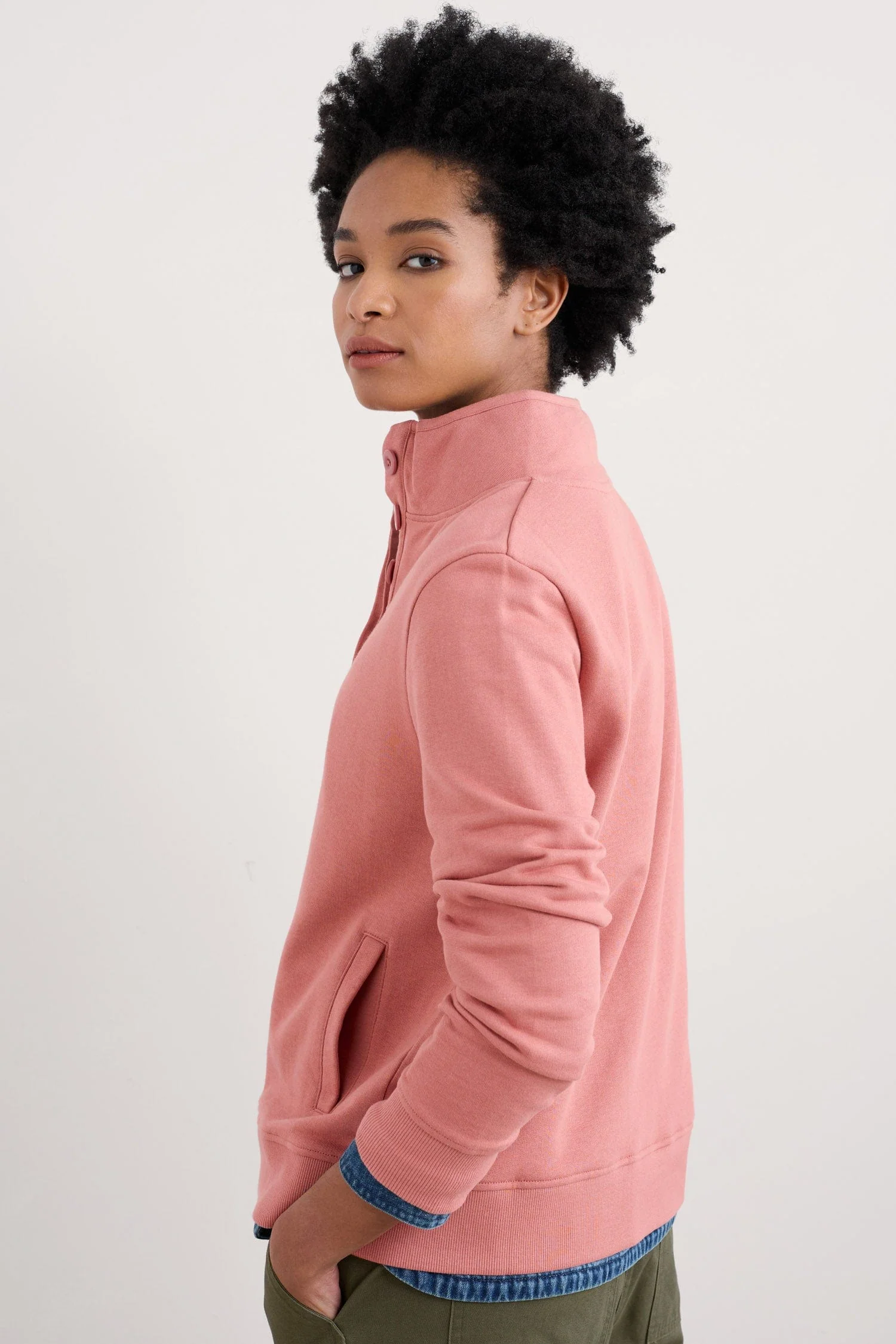 Greenshank Jersey Sweatshirt - Rose Dew - Image 3