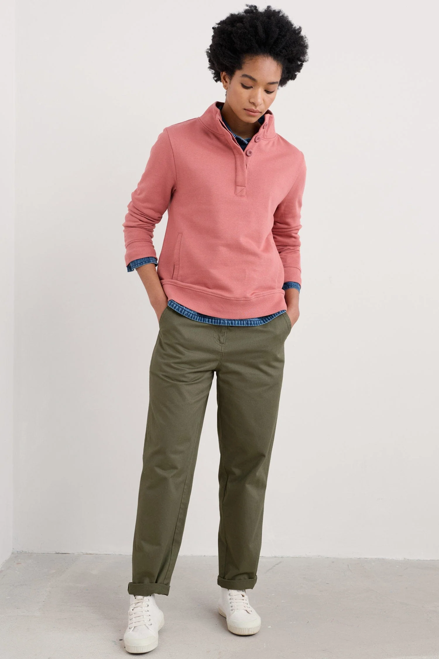 Greenshank Jersey Sweatshirt - Rose Dew - Image 5