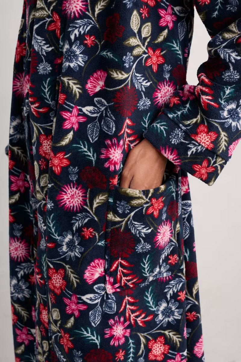 Hushing Dressing Gown - Woodblock Bloom Dahlia - Image 5