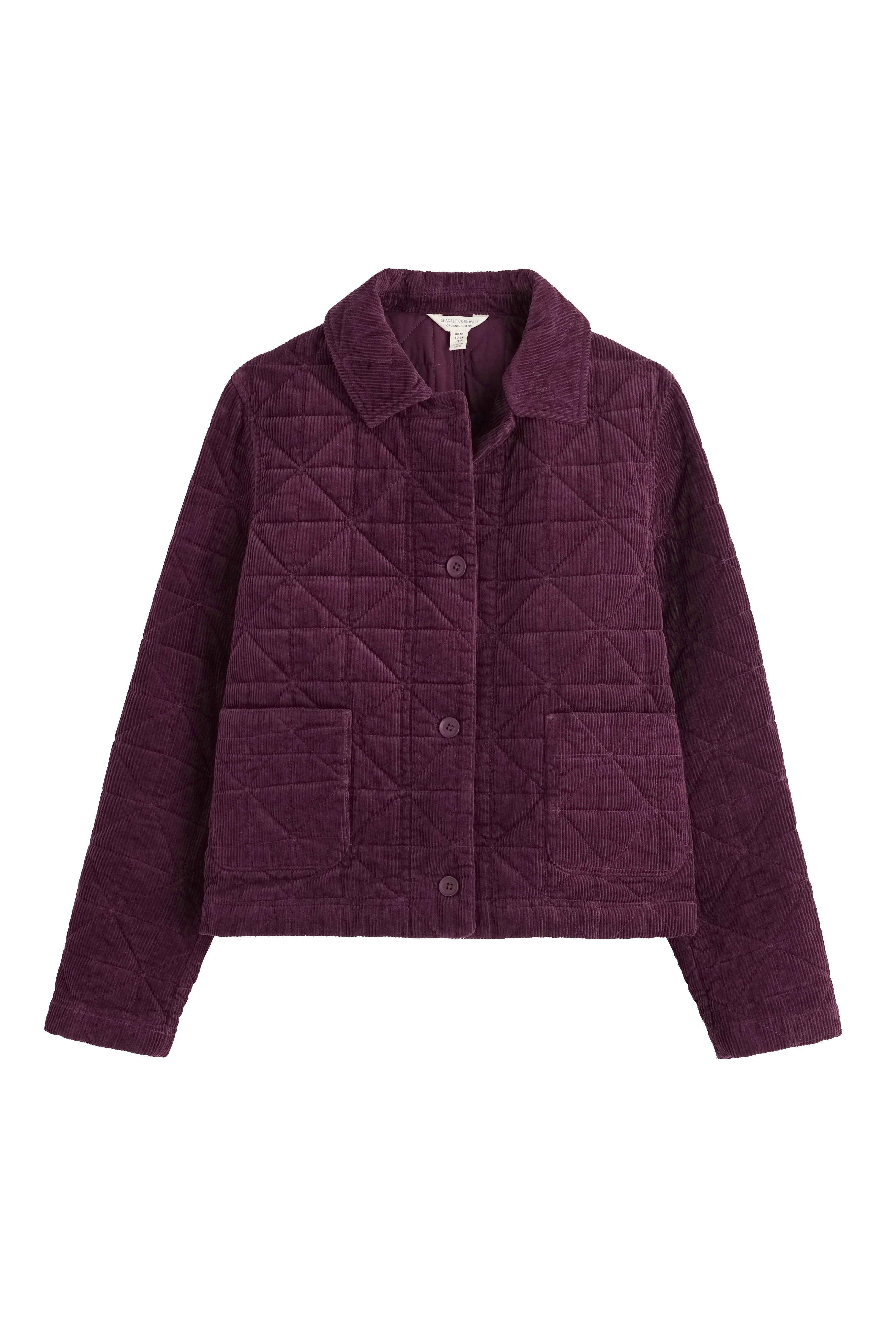 Incoming Tide Quilted Cord Jacket - Dark Hellebore