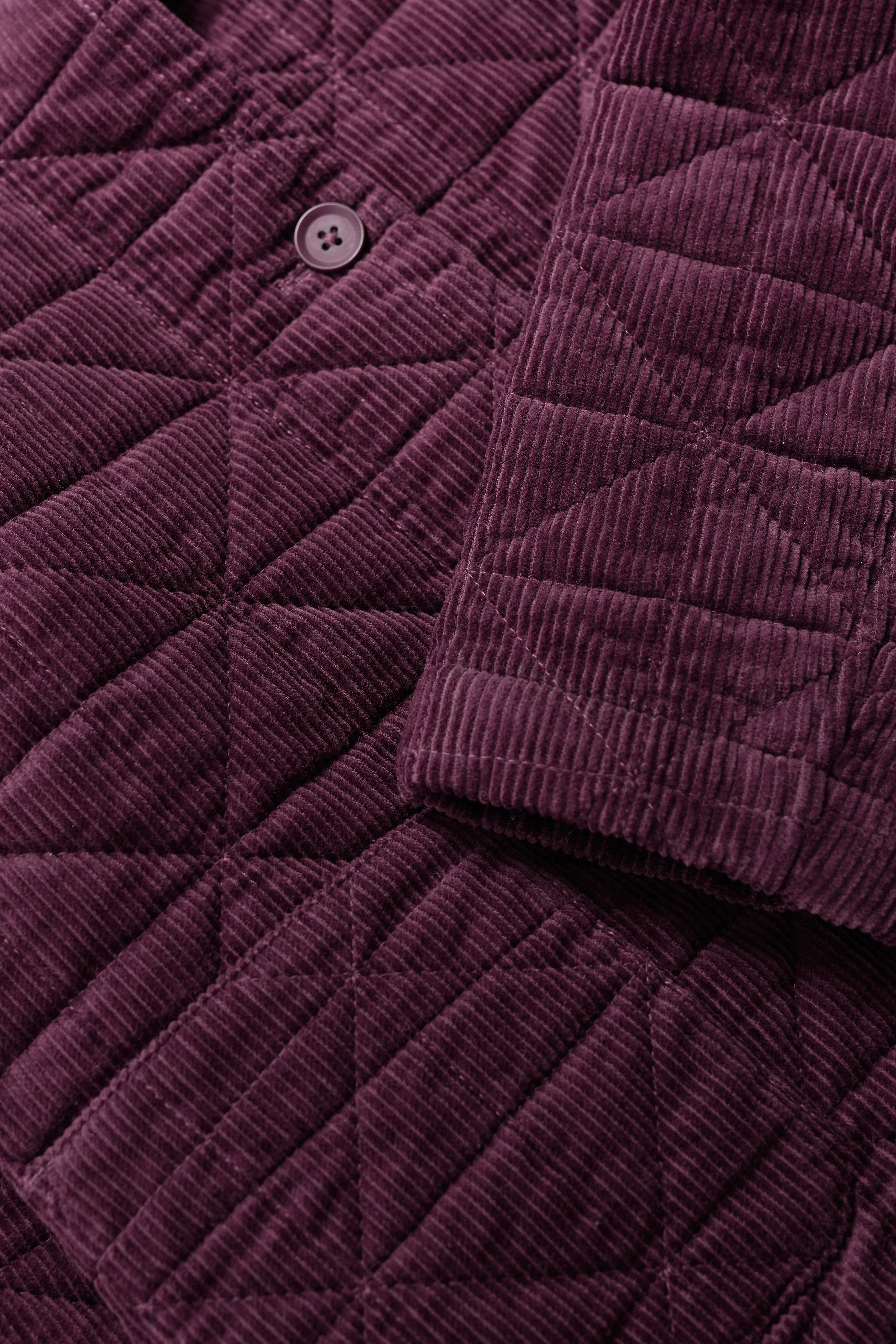 Incoming Tide Quilted Cord Jacket - Dark Hellebore - Image 6