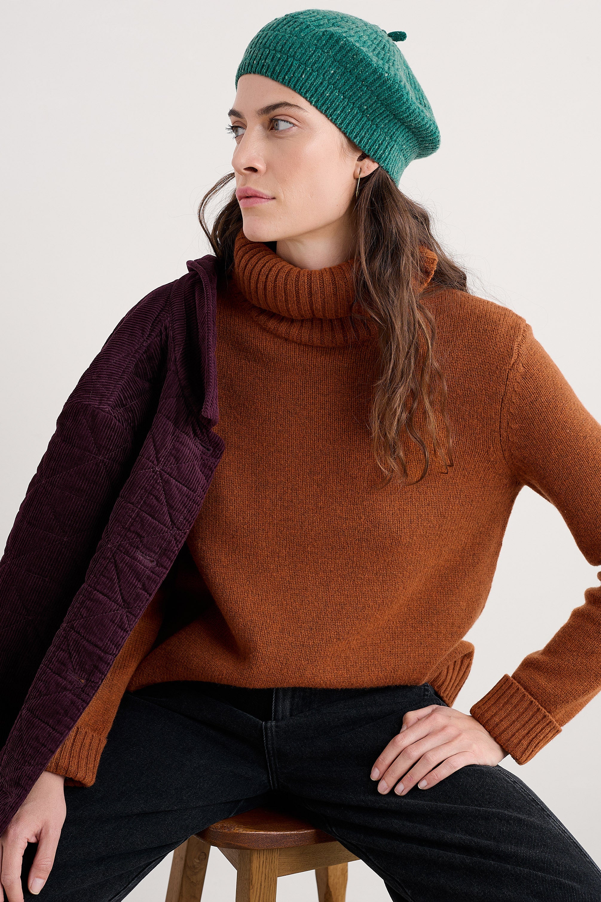 Incoming Tide Quilted Cord Jacket - Dark Hellebore - Image 7