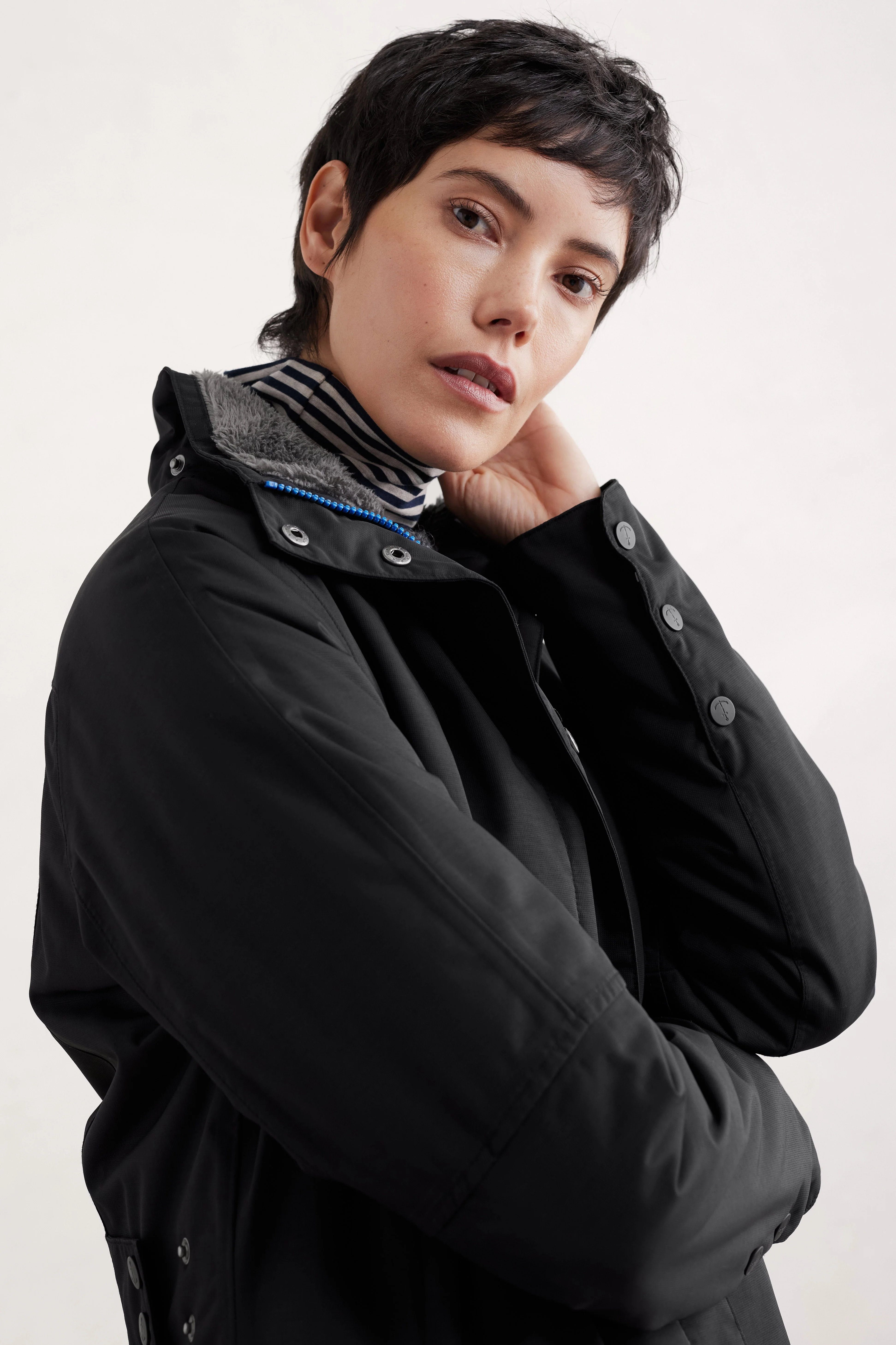 Janelle Waterproof Coat - Black - Image 3