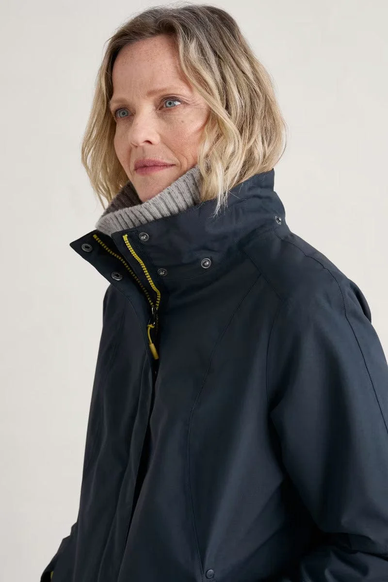 Janelle Waterproof Coat - Squid Ink - Image 4