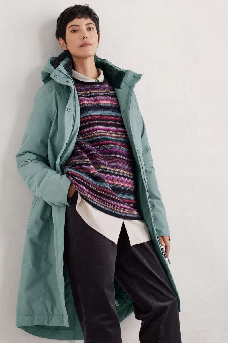 Janelle Waterproof Raincoat Coat - Lichen - Image 4