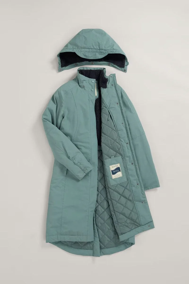 Janelle Waterproof Raincoat Coat - Lichen - Image 5