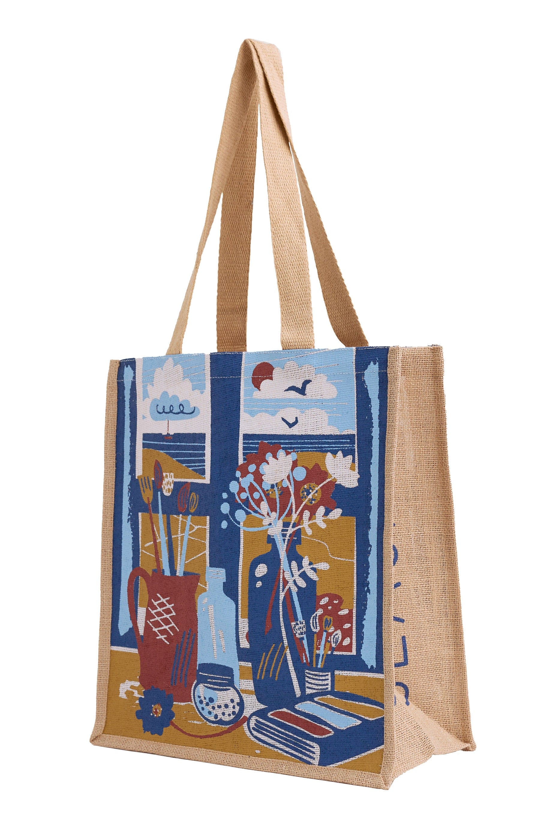 Jute Shopper - Artists Window View Ink