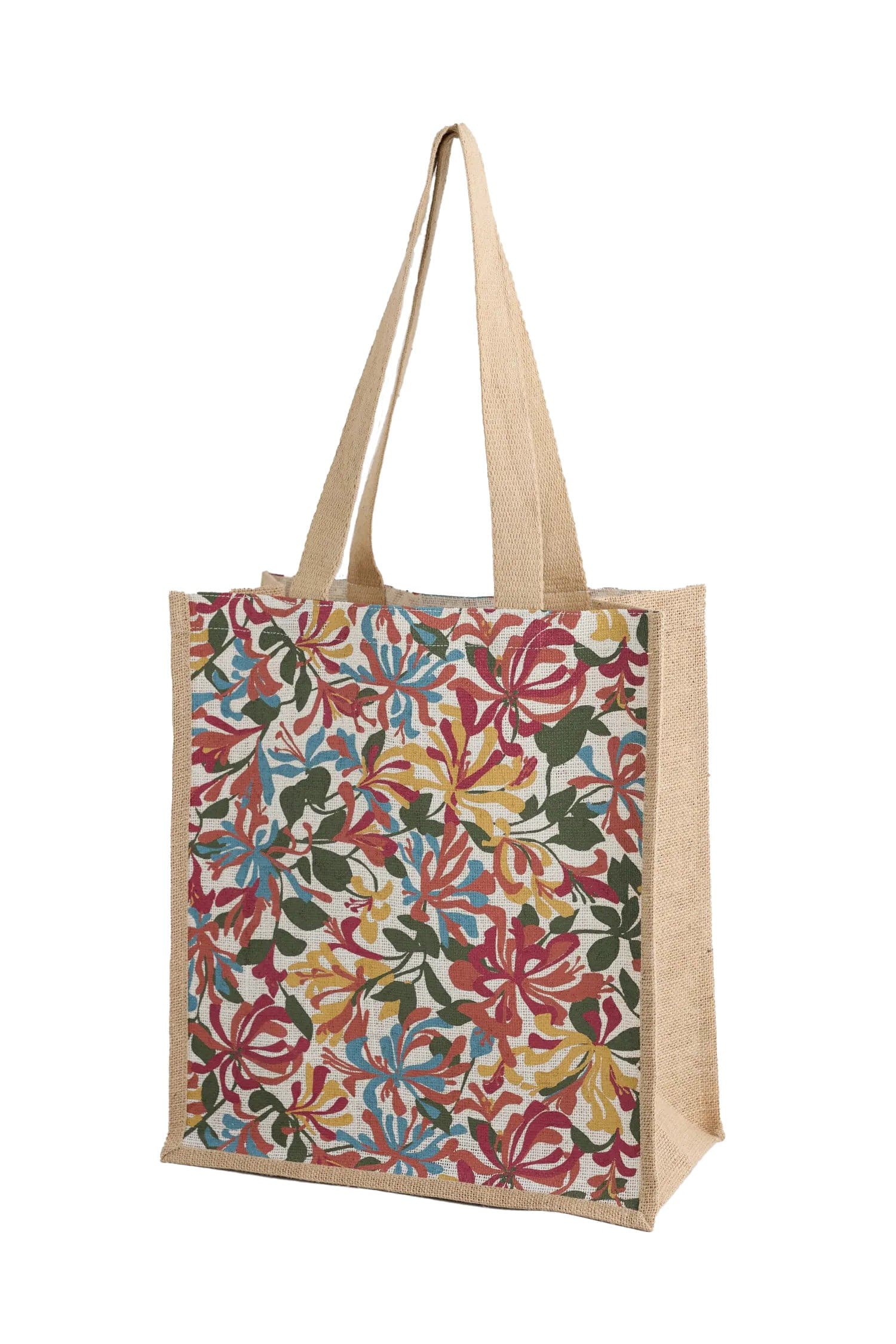 Jute Shopper - Honeysuckles Chalk
