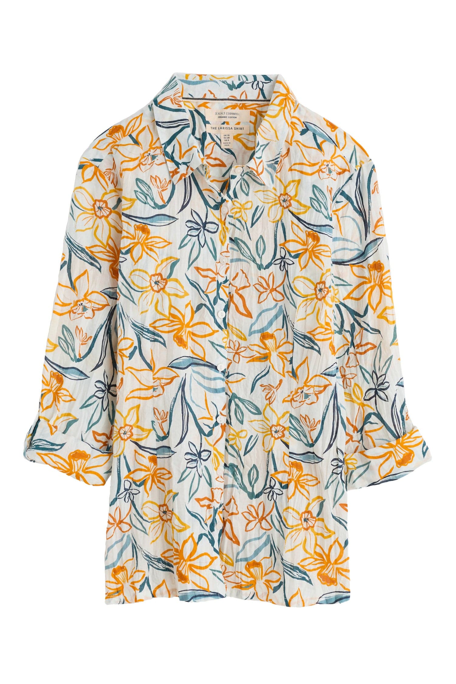 Larissa Organic Cotton Shirt - Painted Daffodil Chalk