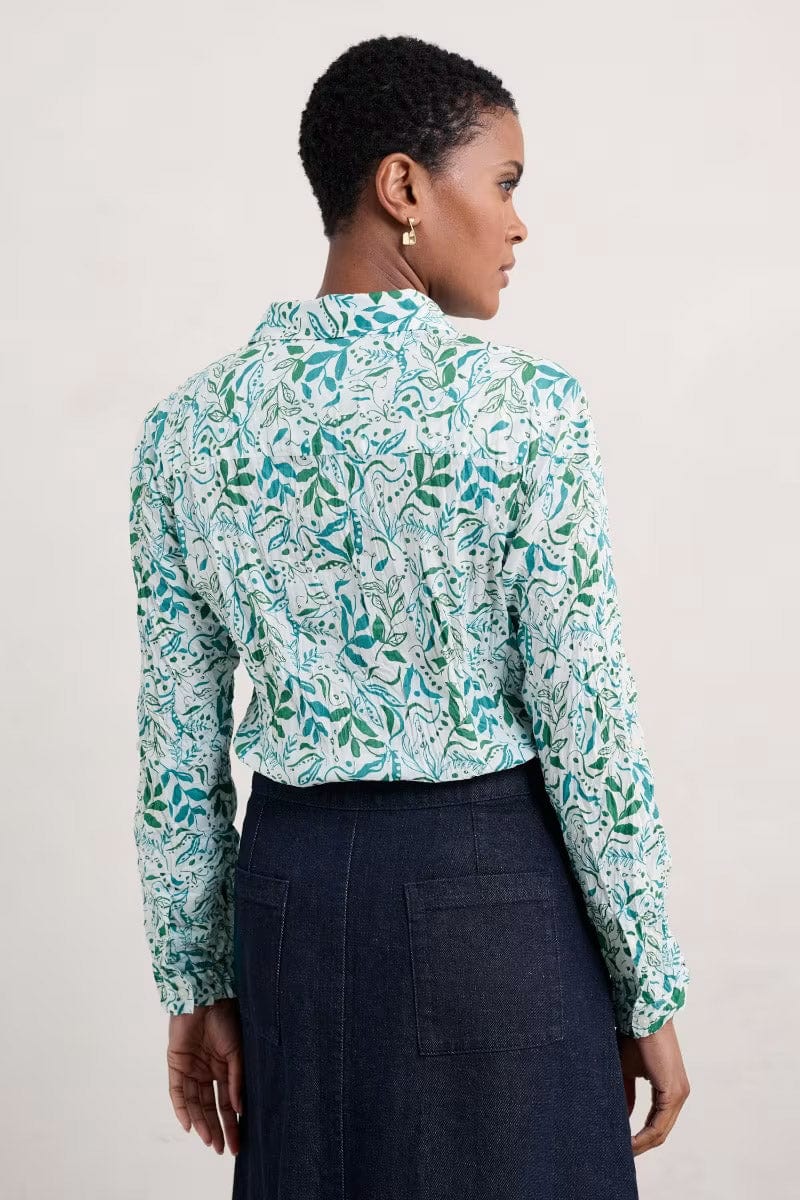 Larissa Organic Cotton Shirt - Wandering Peas Chalk - Image 3