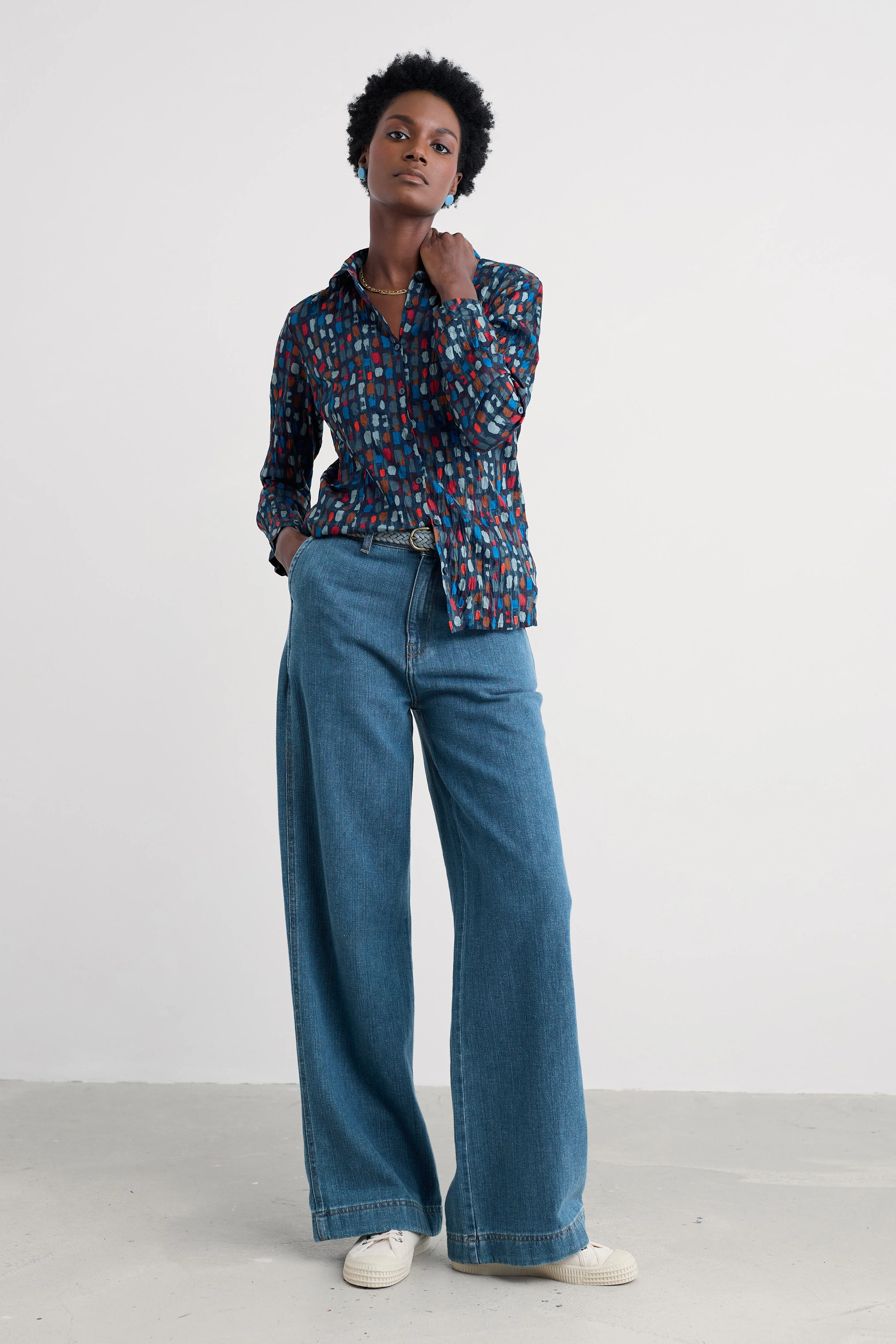 Larissa Shirt - Dye Strokes Dark Lugger - Image 5