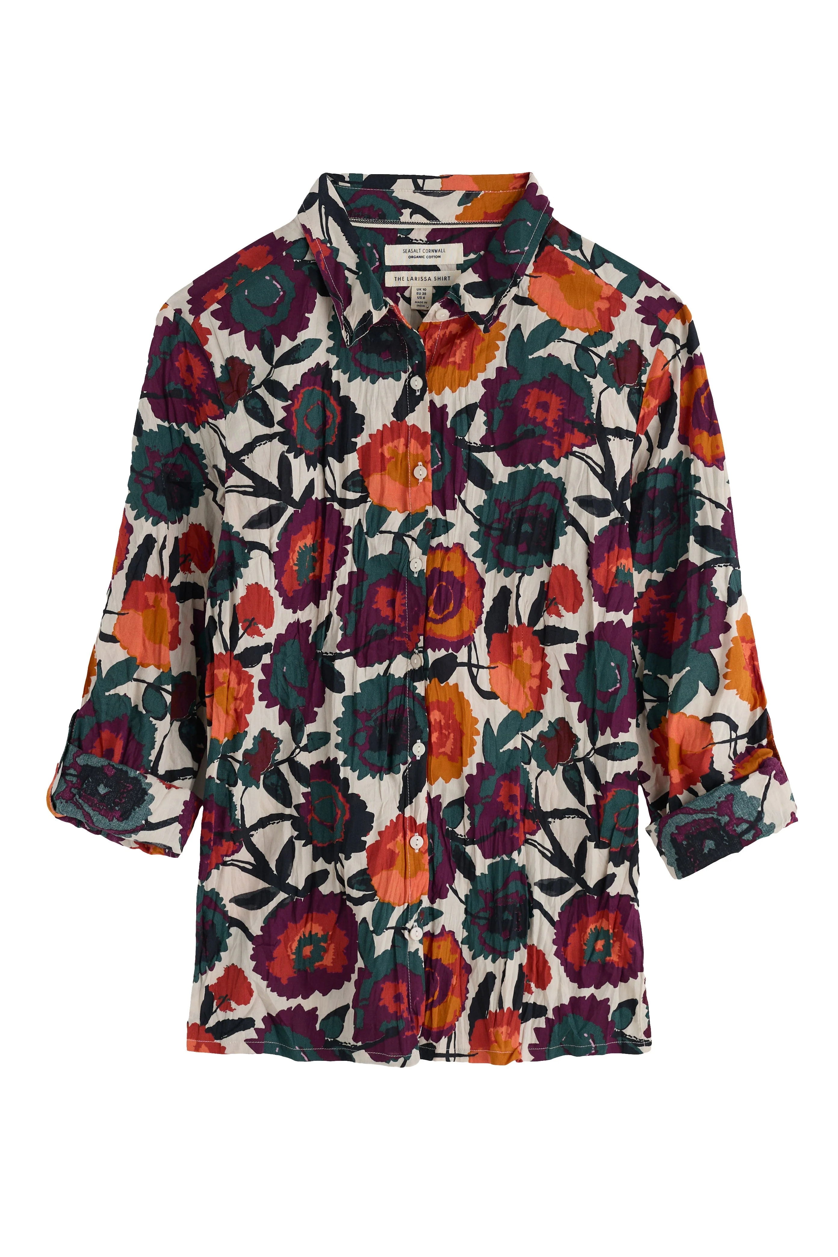 Larissa Shirt - Figurative Floral Aran