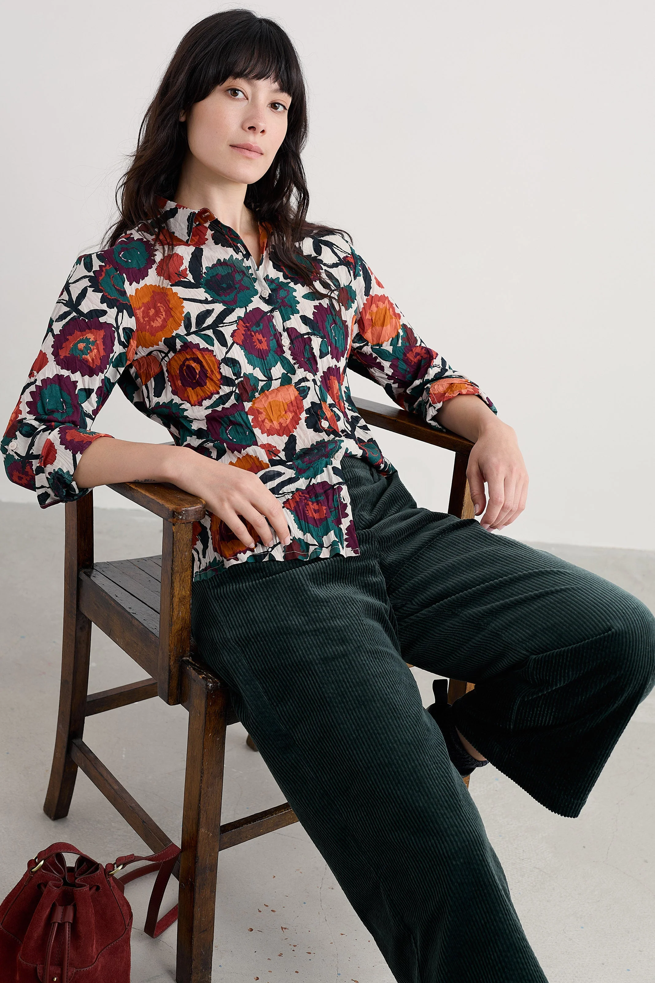 Larissa Shirt - Figurative Floral Aran - Image 2
