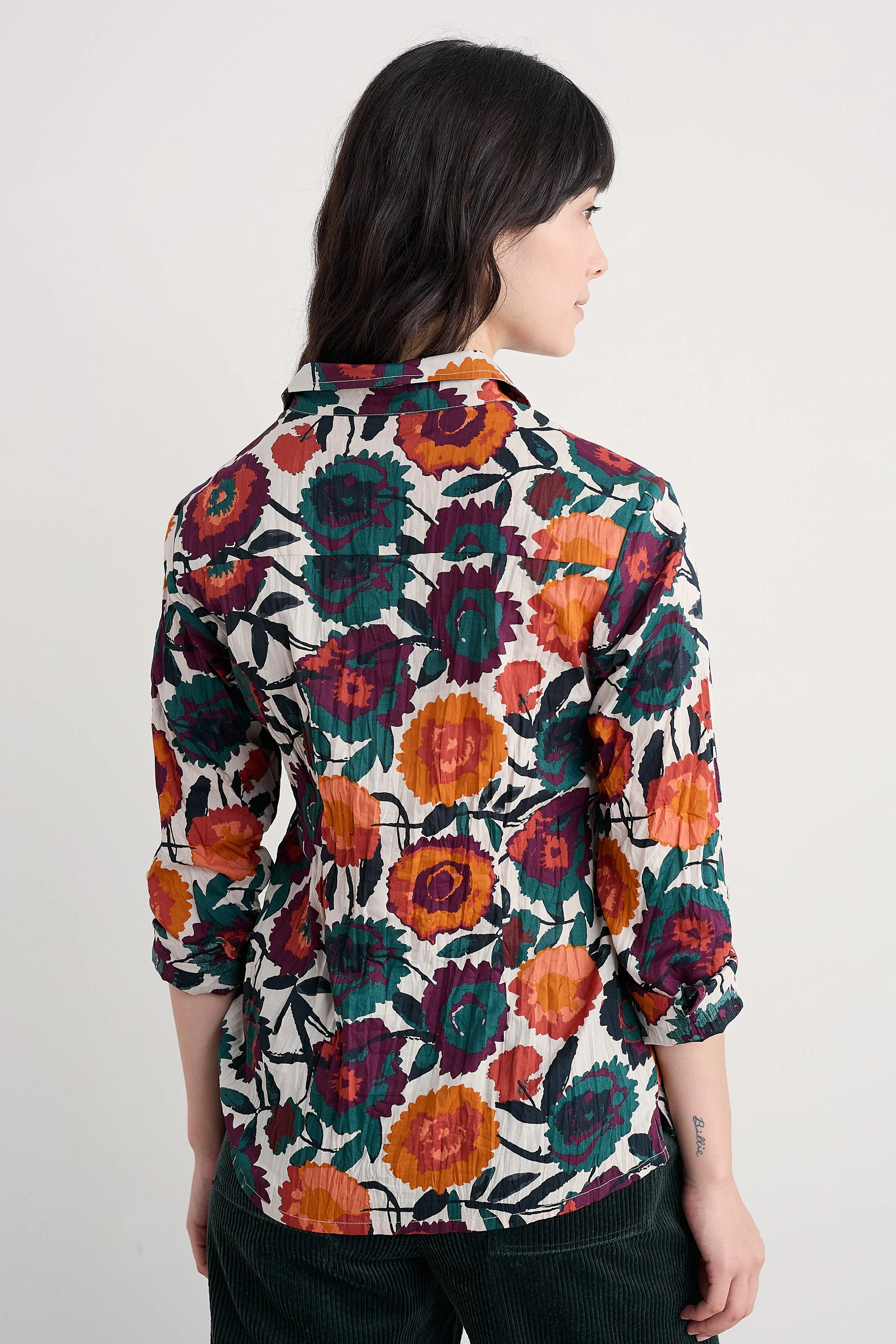Larissa Shirt - Figurative Floral Aran - Image 3