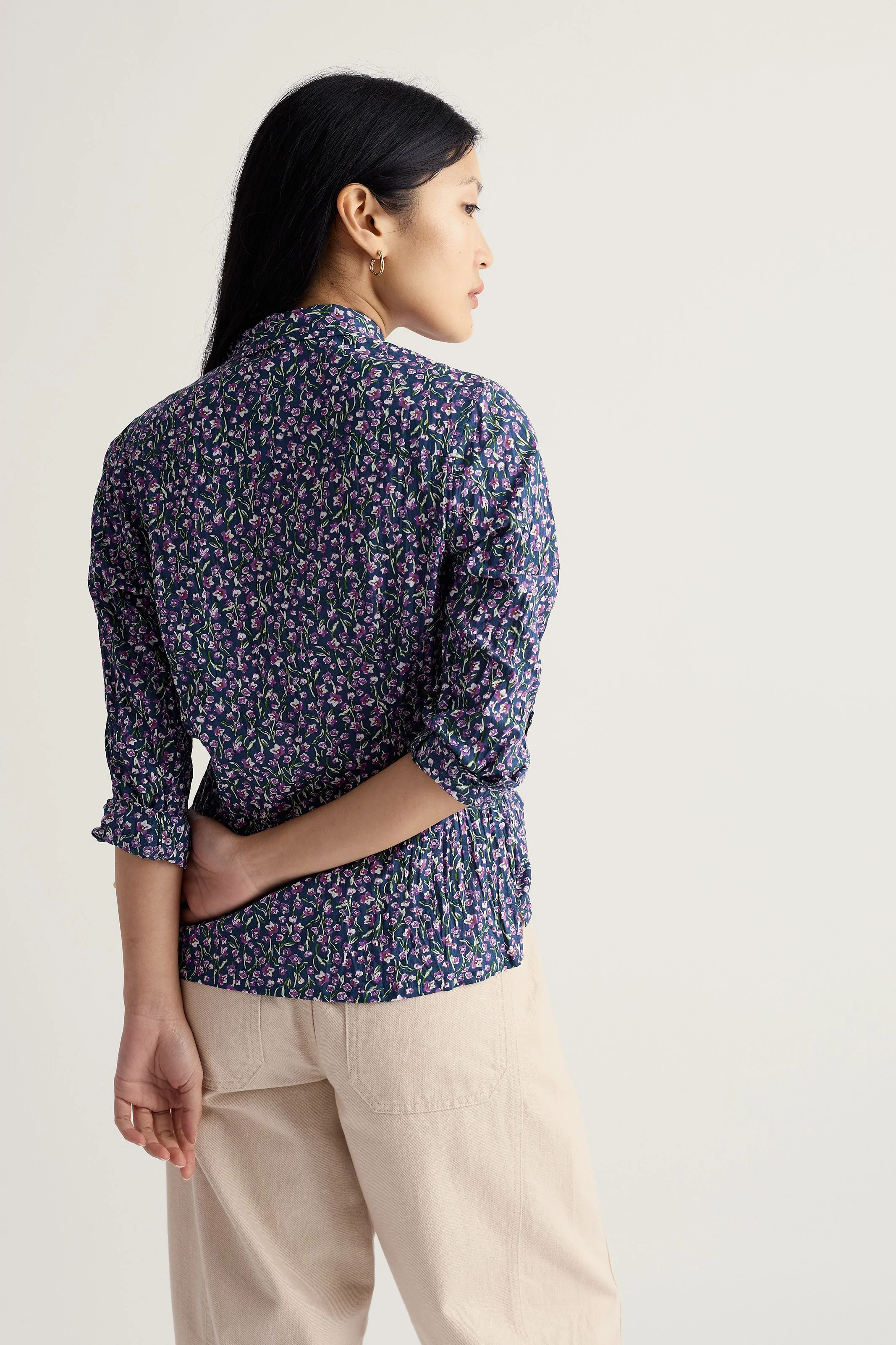 Larissa Shirt - Flax Flower Bright Orchid - Image 5