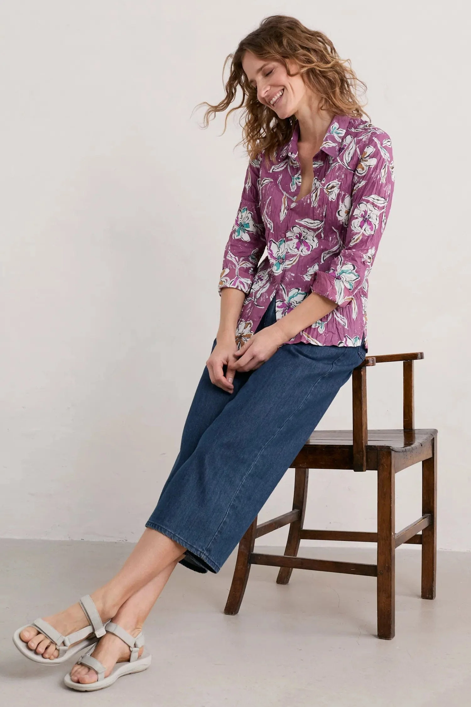 Larissa Shirt - Linework Floral Heather - Image 3
