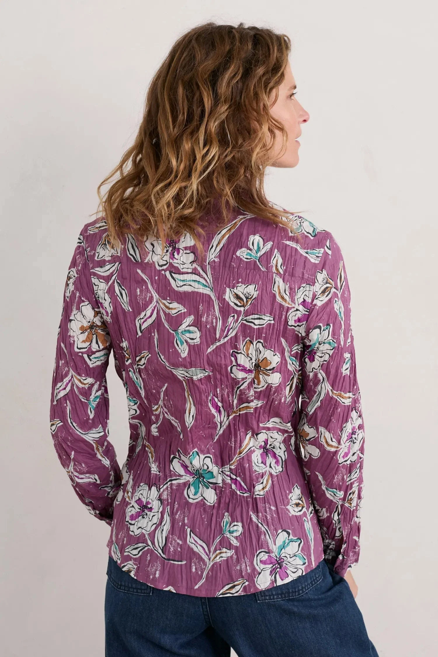 Larissa Shirt - Linework Floral Heather - Image 6