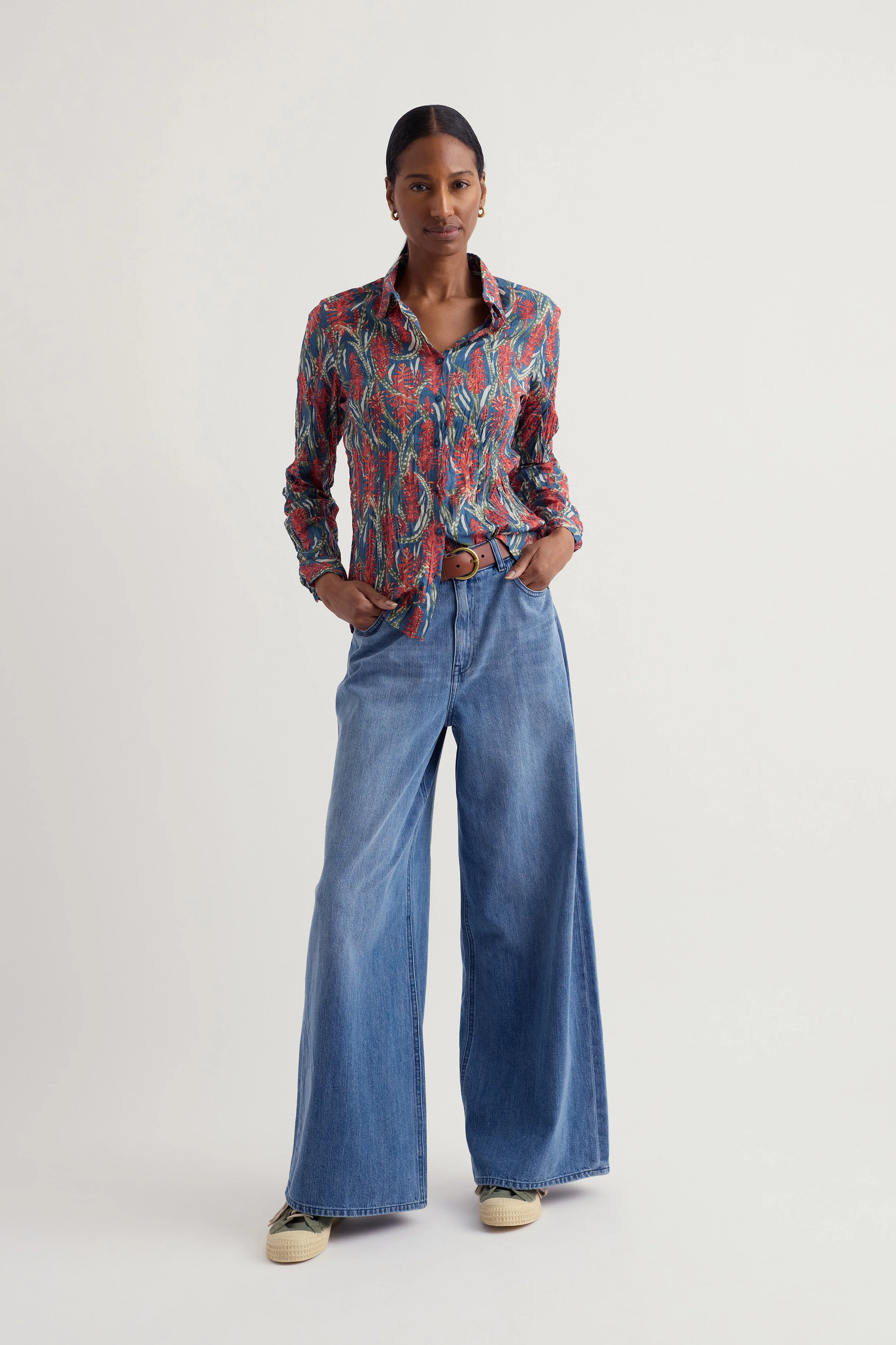 Larissa Shirt - Red Hot Poker Dusk - Image 3