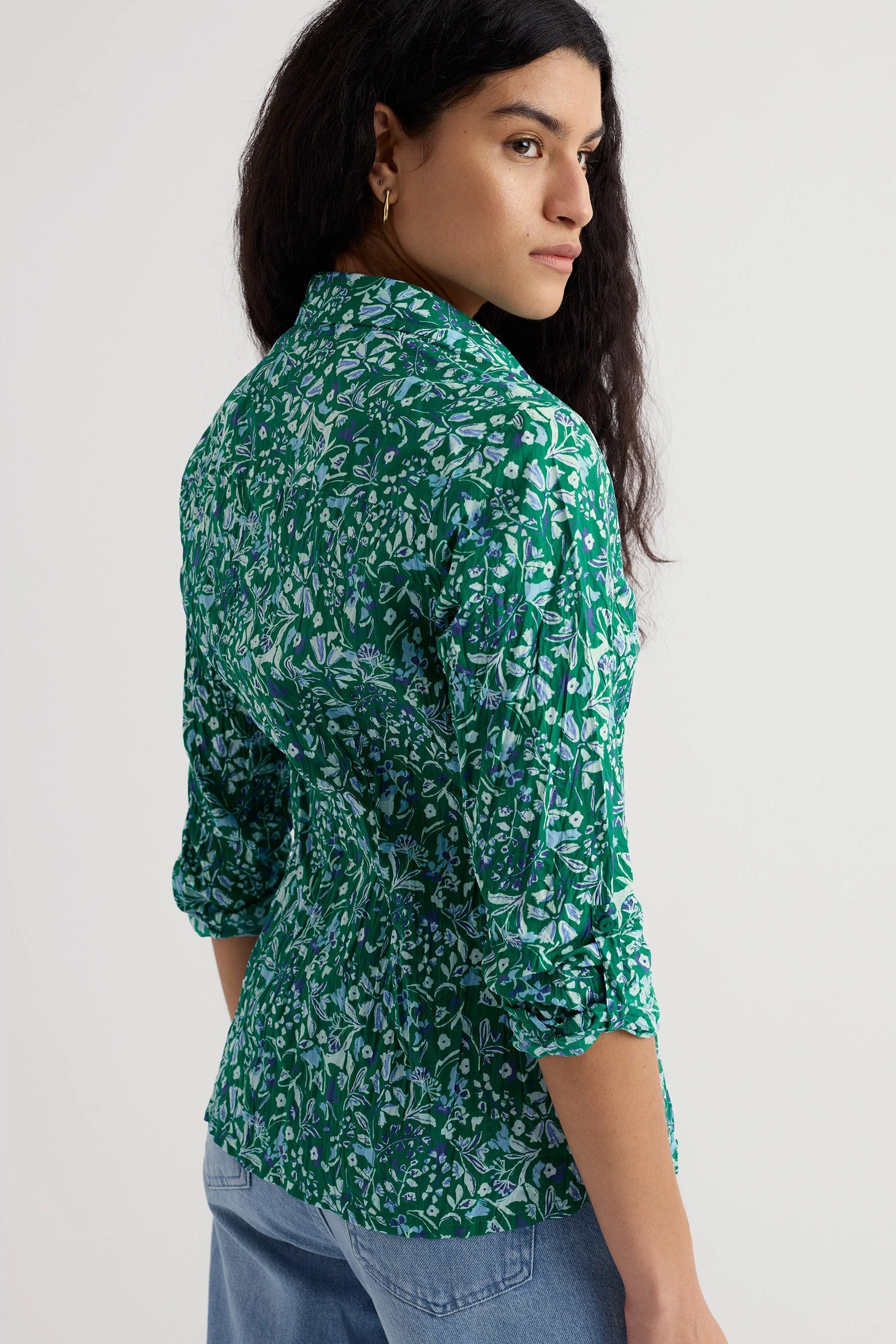 Larissa Shirt - Woodland Floral Dark Stem - Image 3