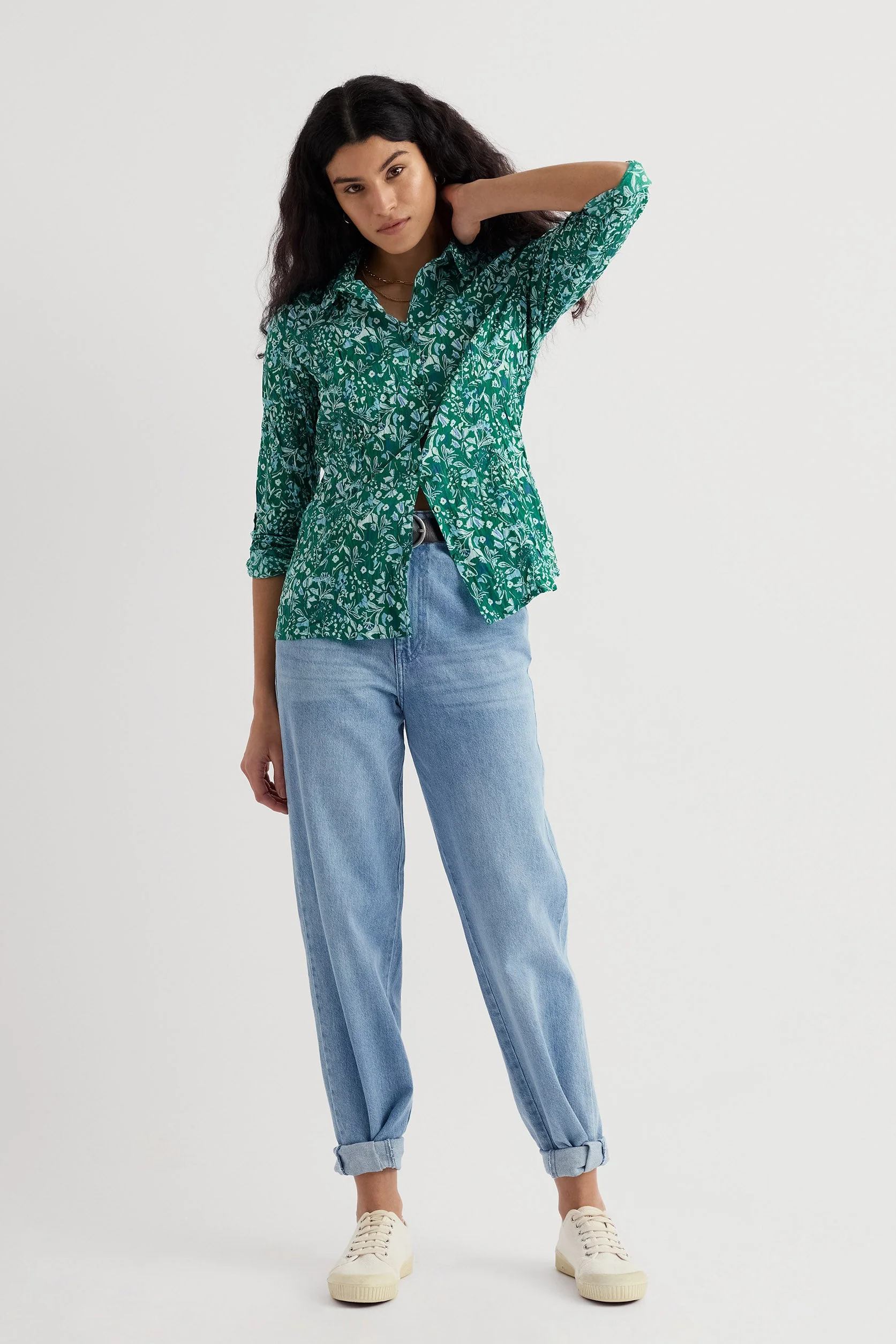 Larissa Shirt - Woodland Floral Dark Stem - Image 4