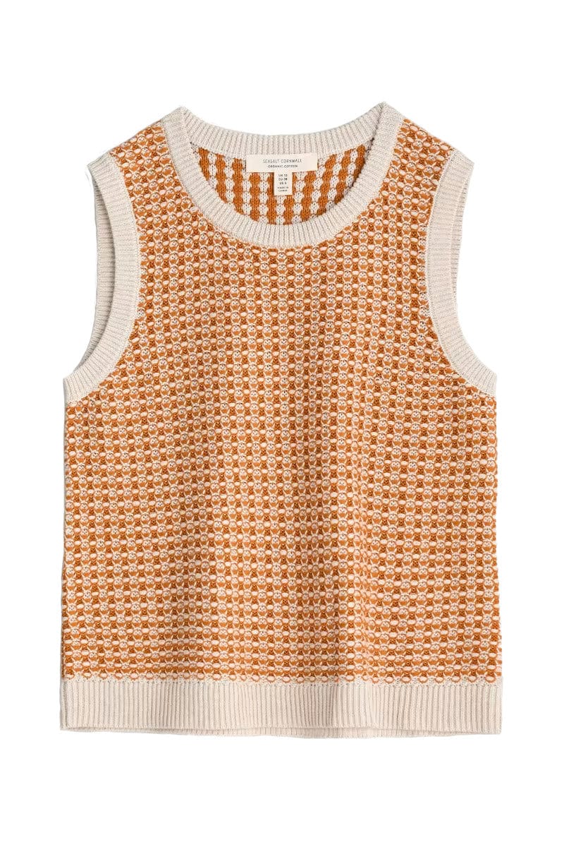 Lichen Stone Knitted Vest - Downwind Chalk Spice