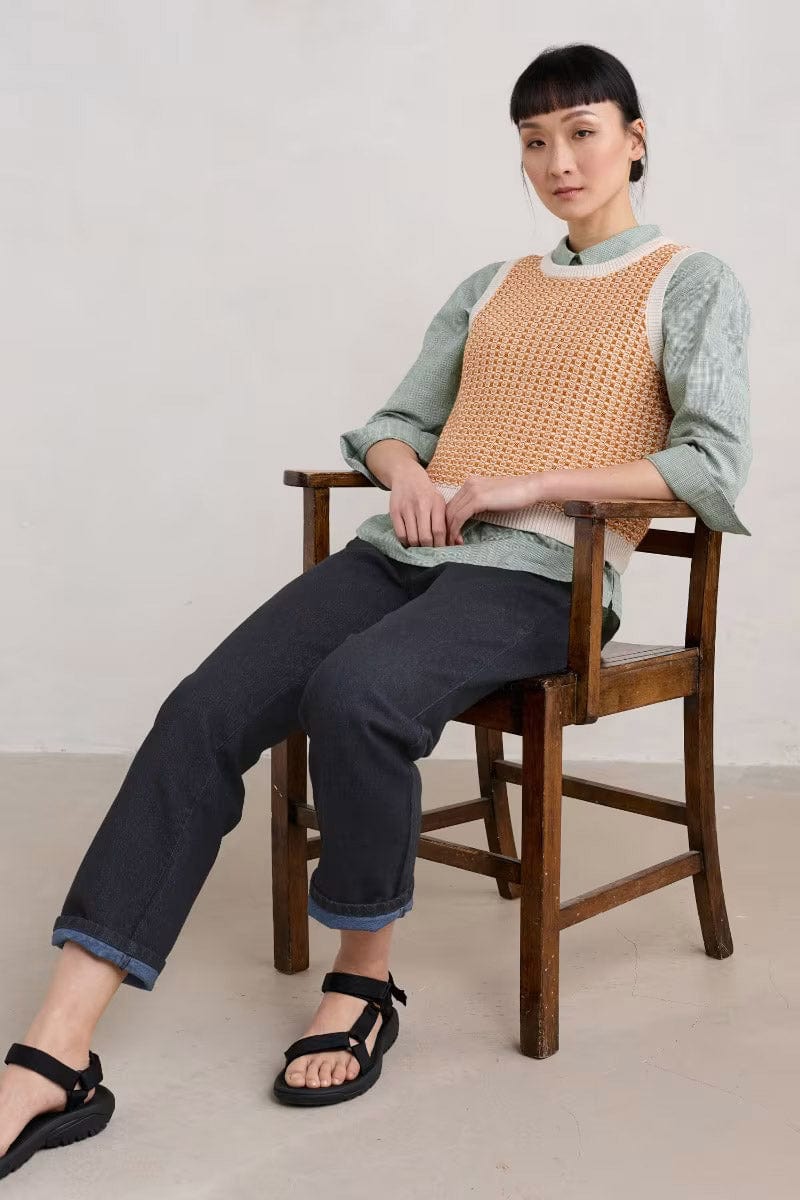 Lichen Stone Knitted Vest - Downwind Chalk Spice - Image 3