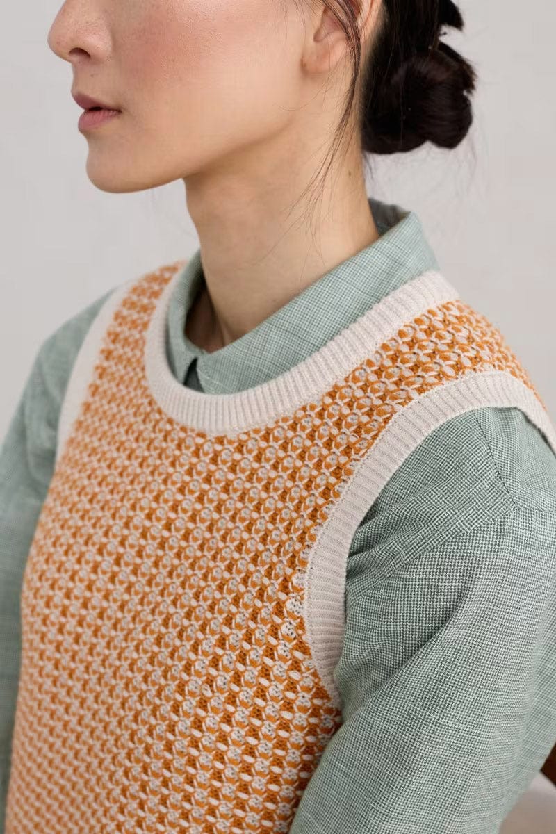 Lichen Stone Knitted Vest - Downwind Chalk Spice - Image 4
