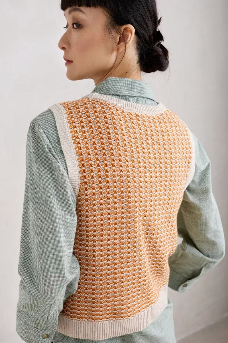 Lichen Stone Knitted Vest - Downwind Chalk Spice - Image 5