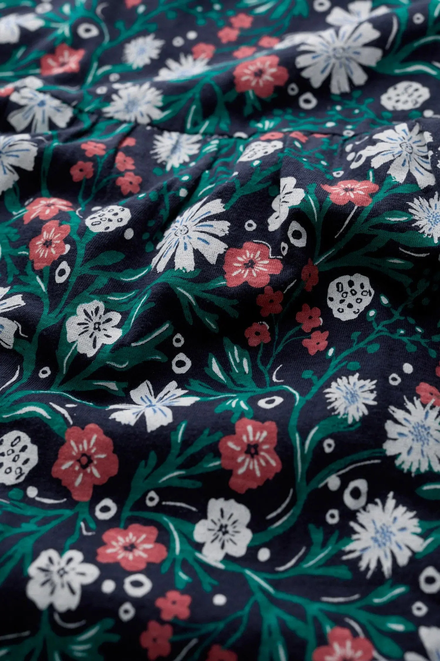 Line Strokes Skirt - Creekside Floral Maritime - Image 4
