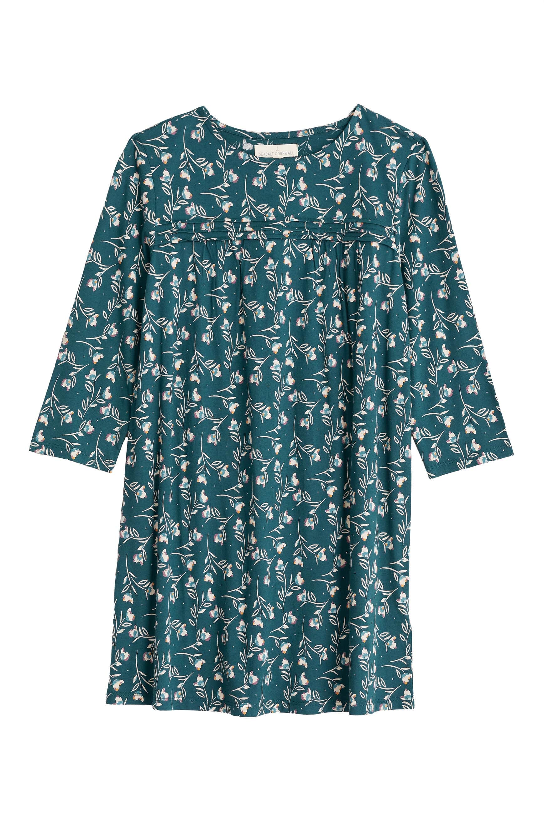 Low Rocks Tunic - Brushed Stems Dark Lake